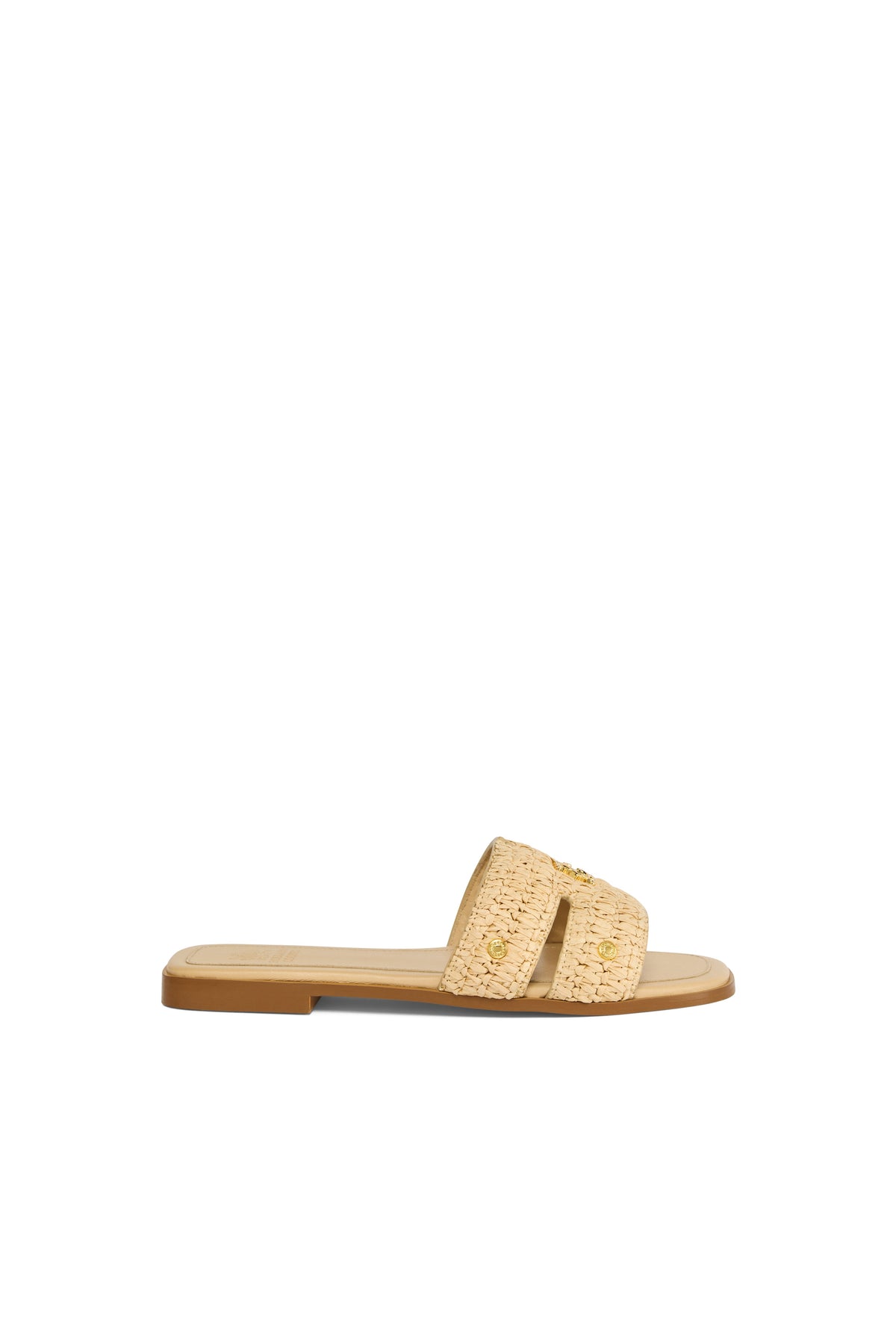 Heraldic Monogram Slides (Natural Straw)