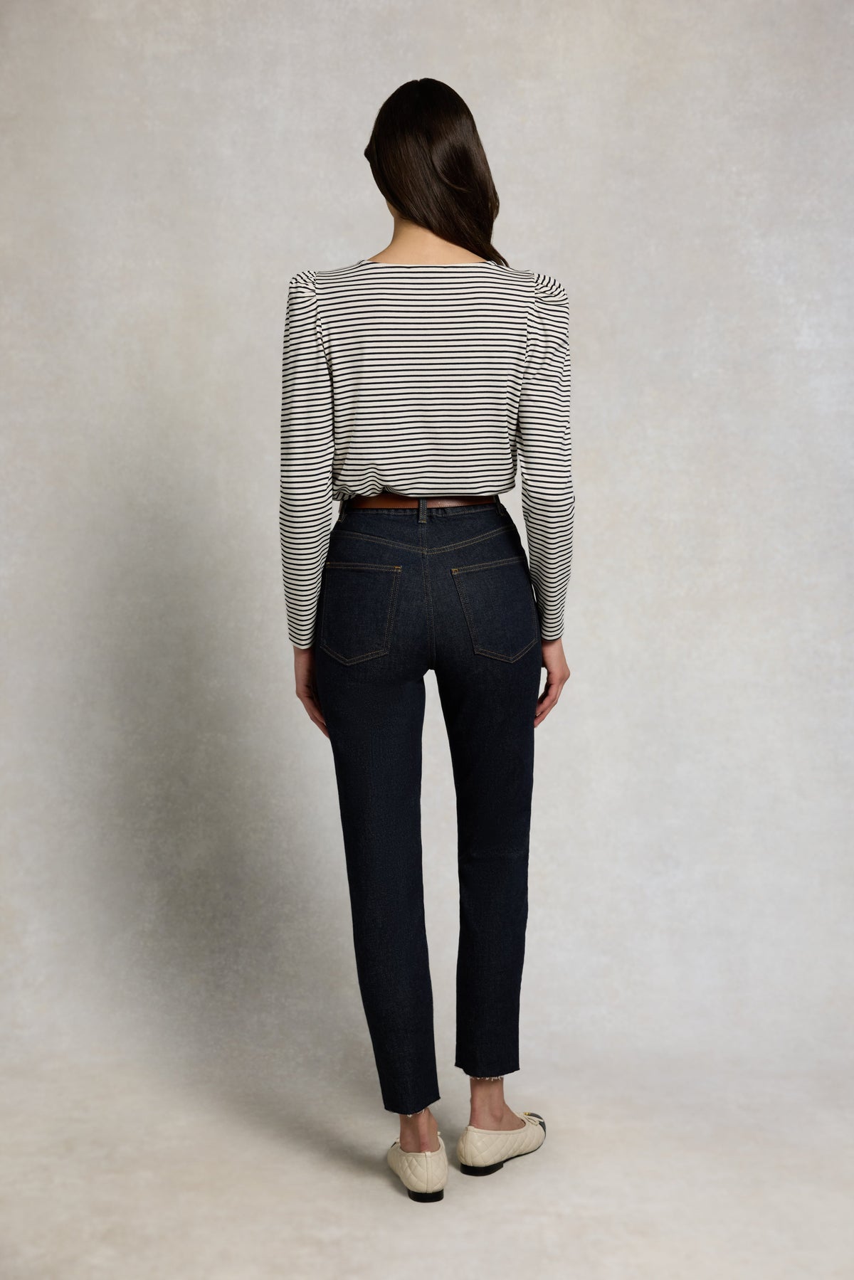 High Rise Slim Jean (Super Dark Denim)