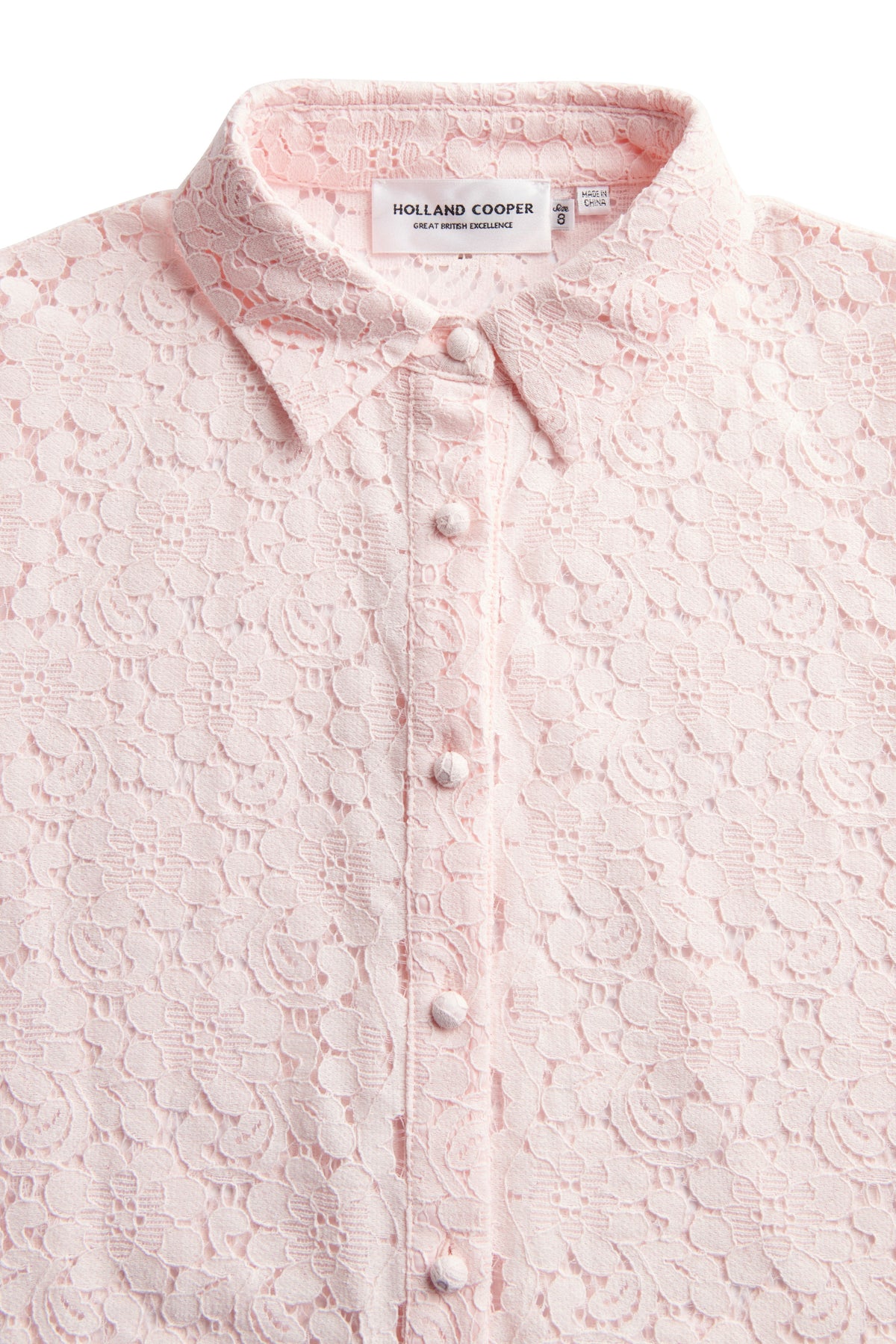 Iona Lace Shirt (Blush)