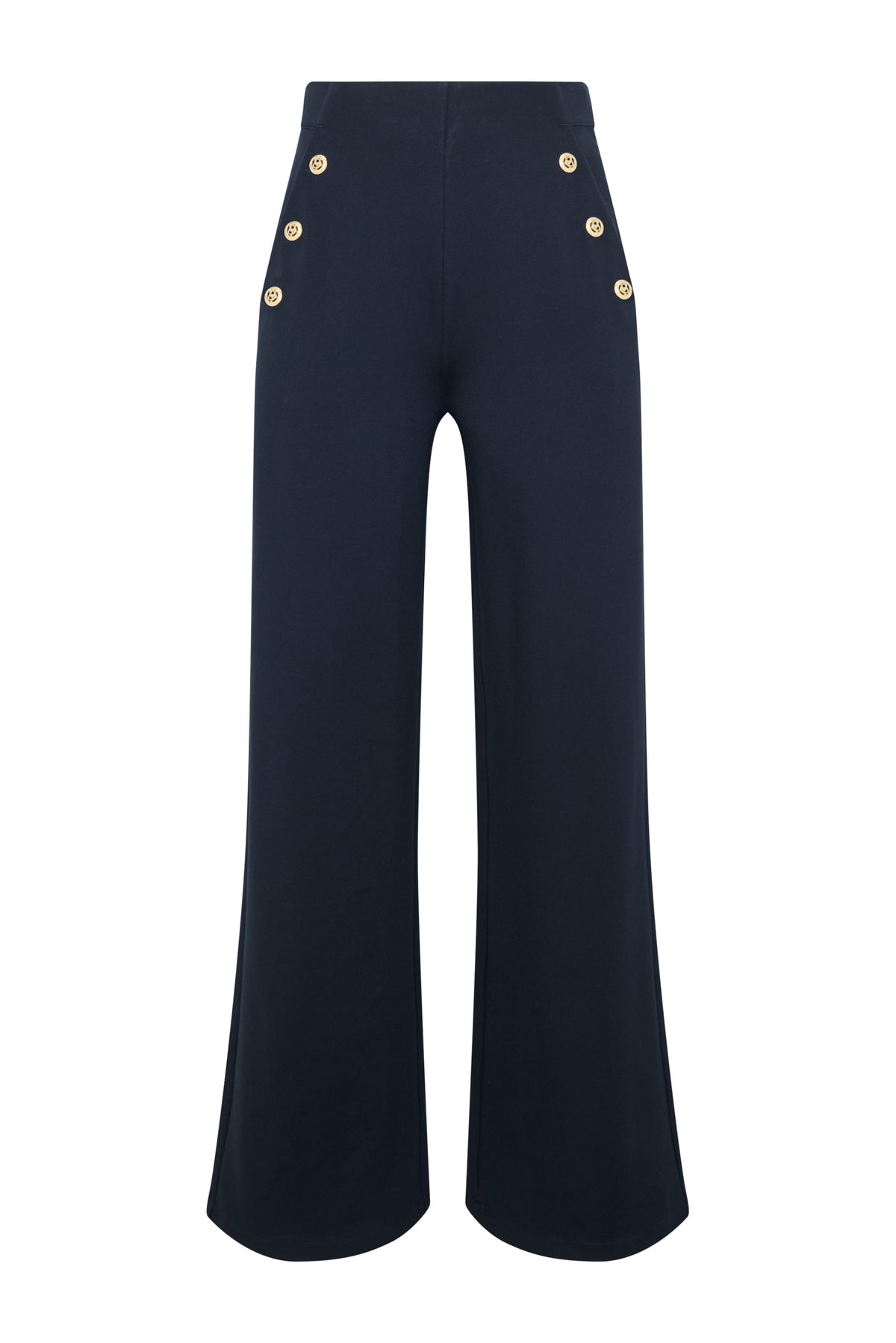 Jersey Amoria Wide Leg (Ink Navy)
