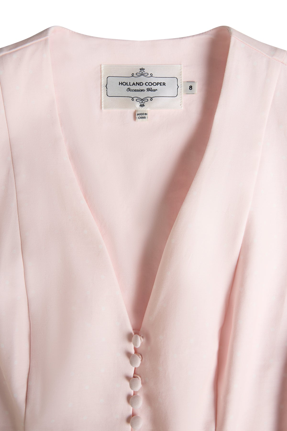 Lucie Dress (Blush Polka Dot)