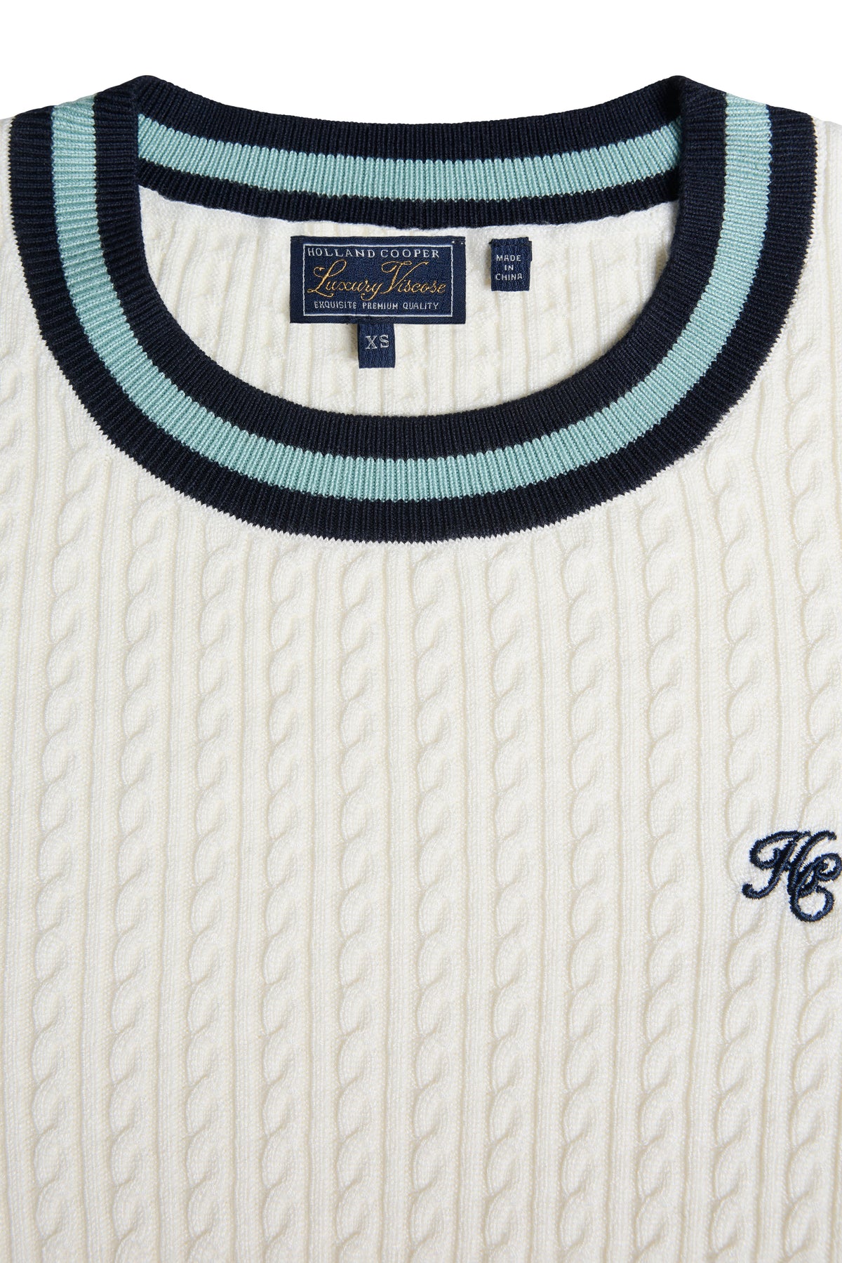 Lucy Crew Knit (Natural Ink Navy Sea Mist)