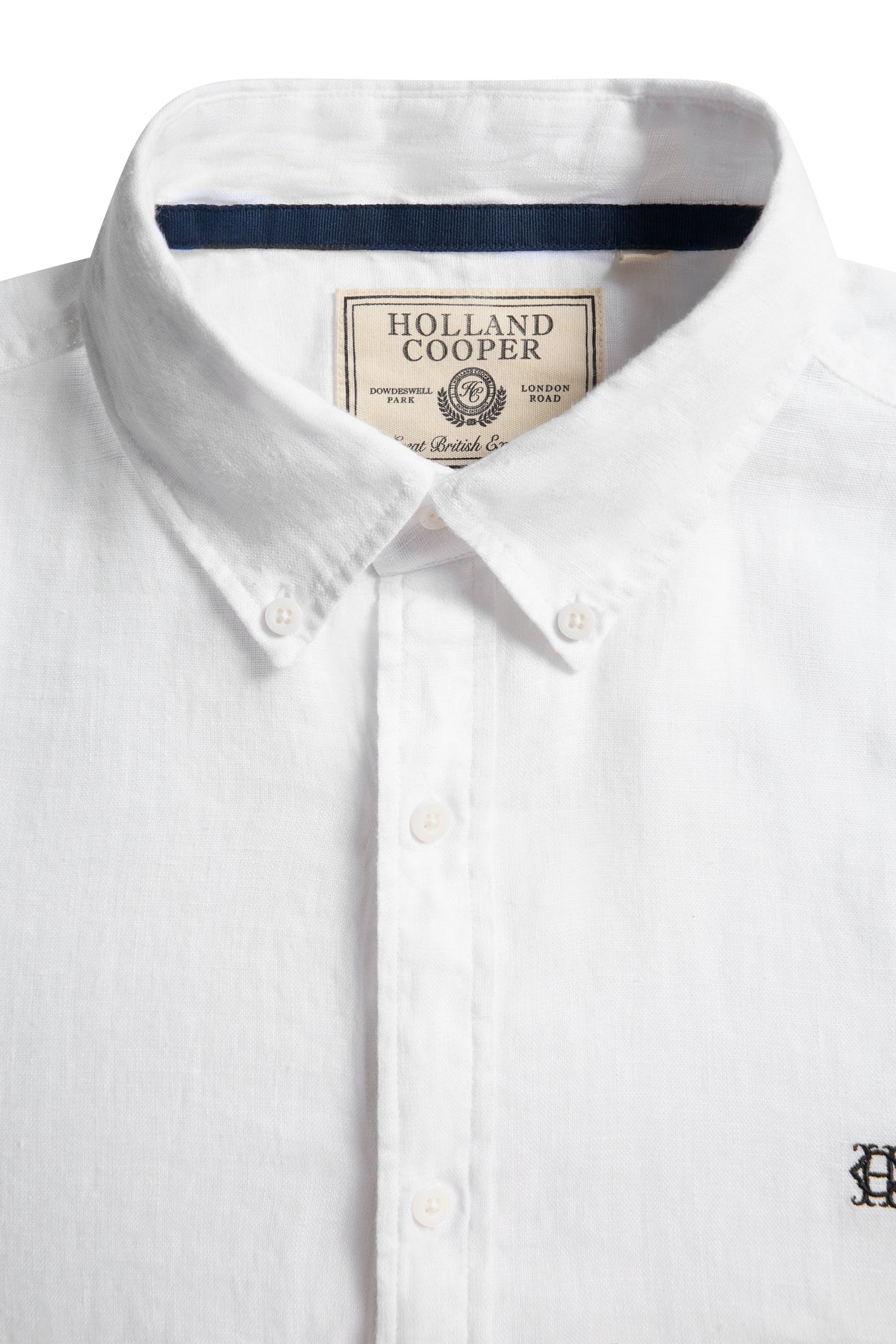 Men's Regular Fit Linen Shirt (White)