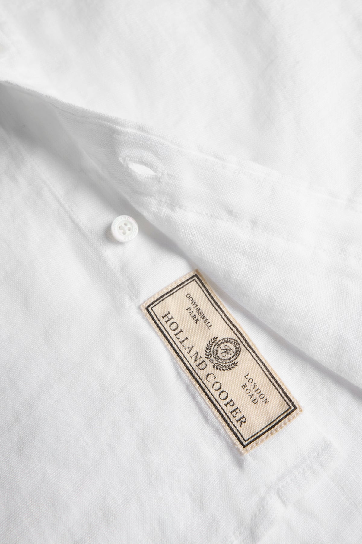 Men's Regular Fit Linen Shirt (White)