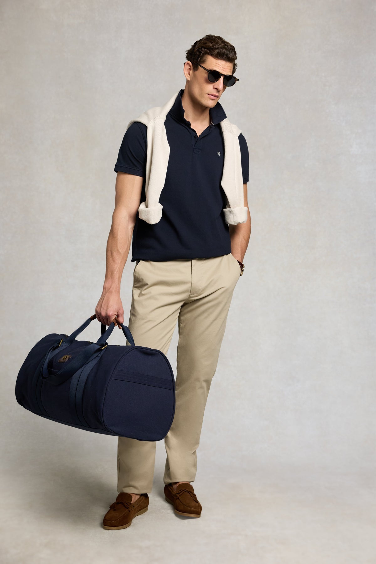 Men's Classic Short Sleeve Polo Shirt (Ink Navy)
