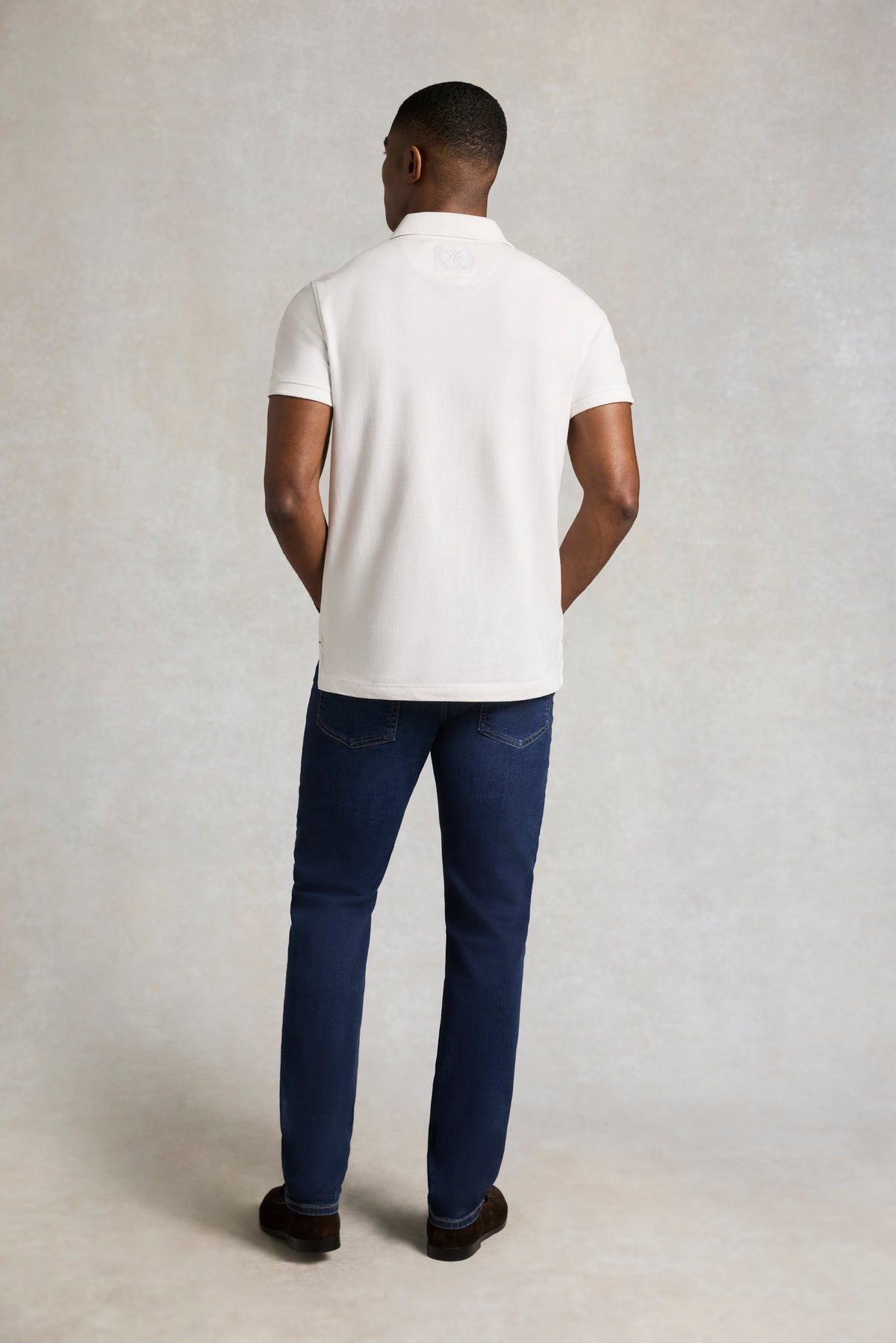 Men's Classic Short Sleeve Polo Shirt (White)