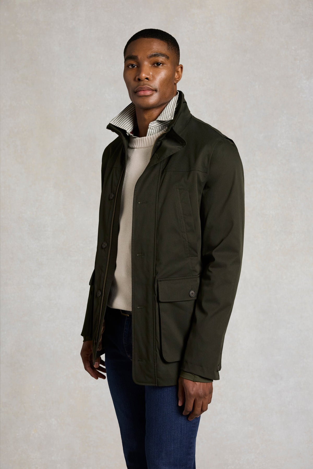 Men's Waterproof Field Coat (Khaki)