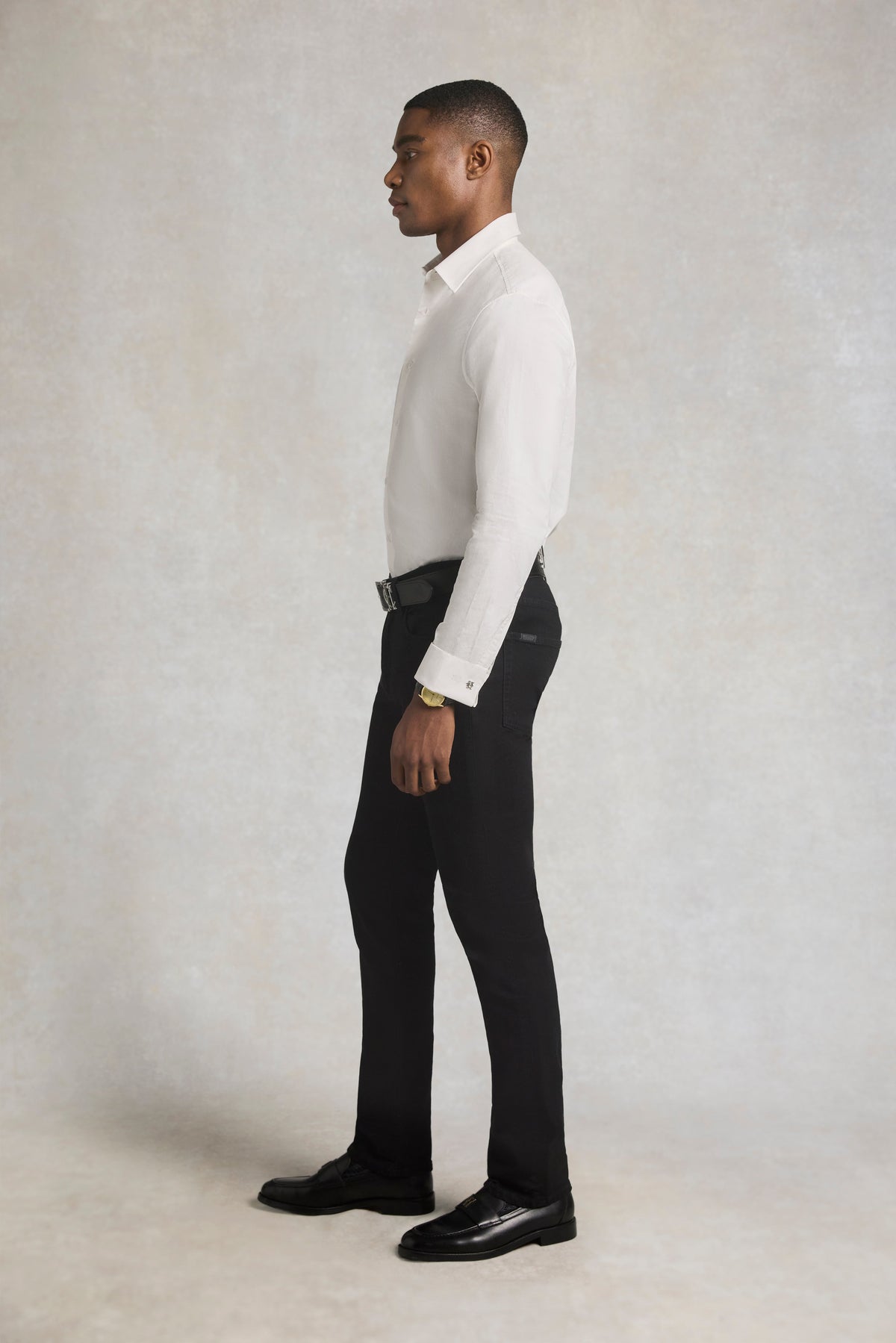 Men's Slim Fit Mayfair Shirt (White)