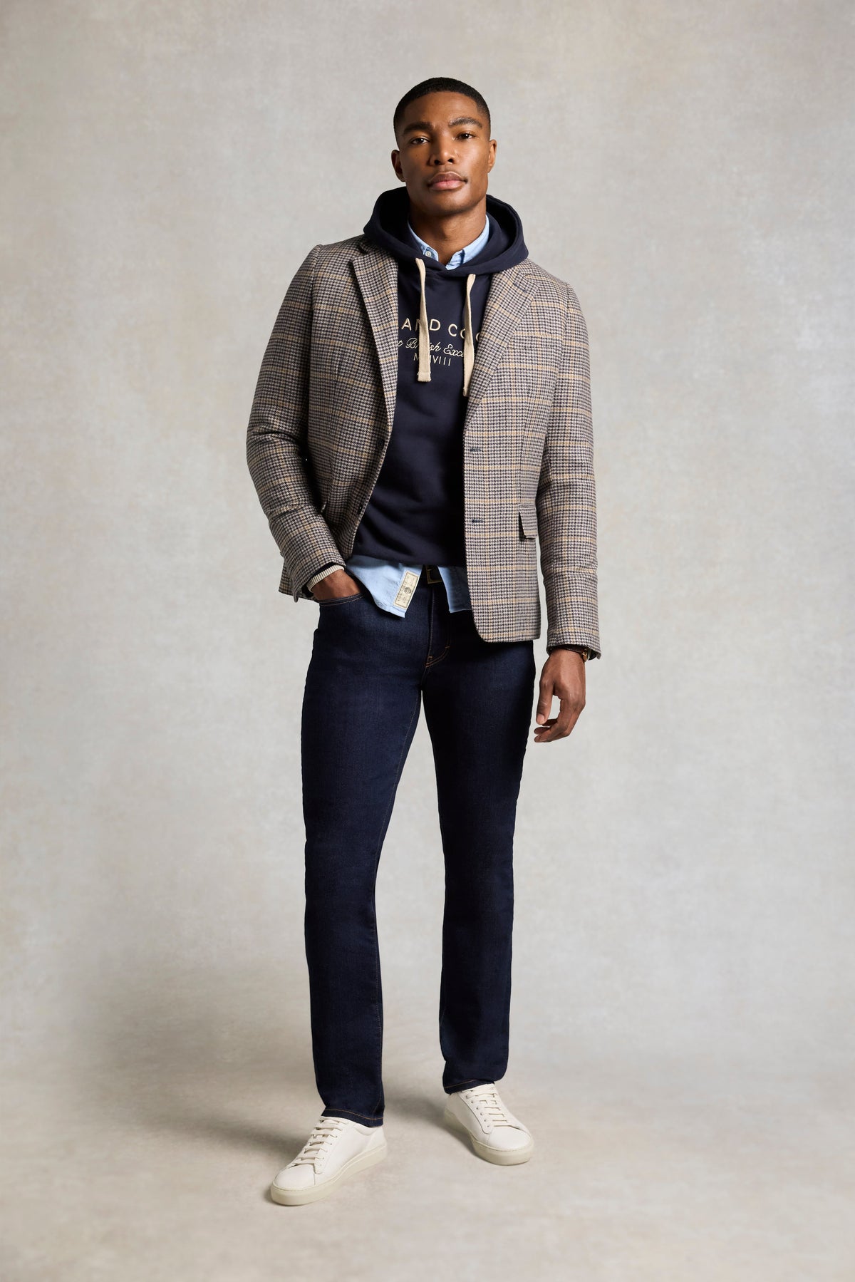 Men's Classic Fit Hoodie (Ink Navy)