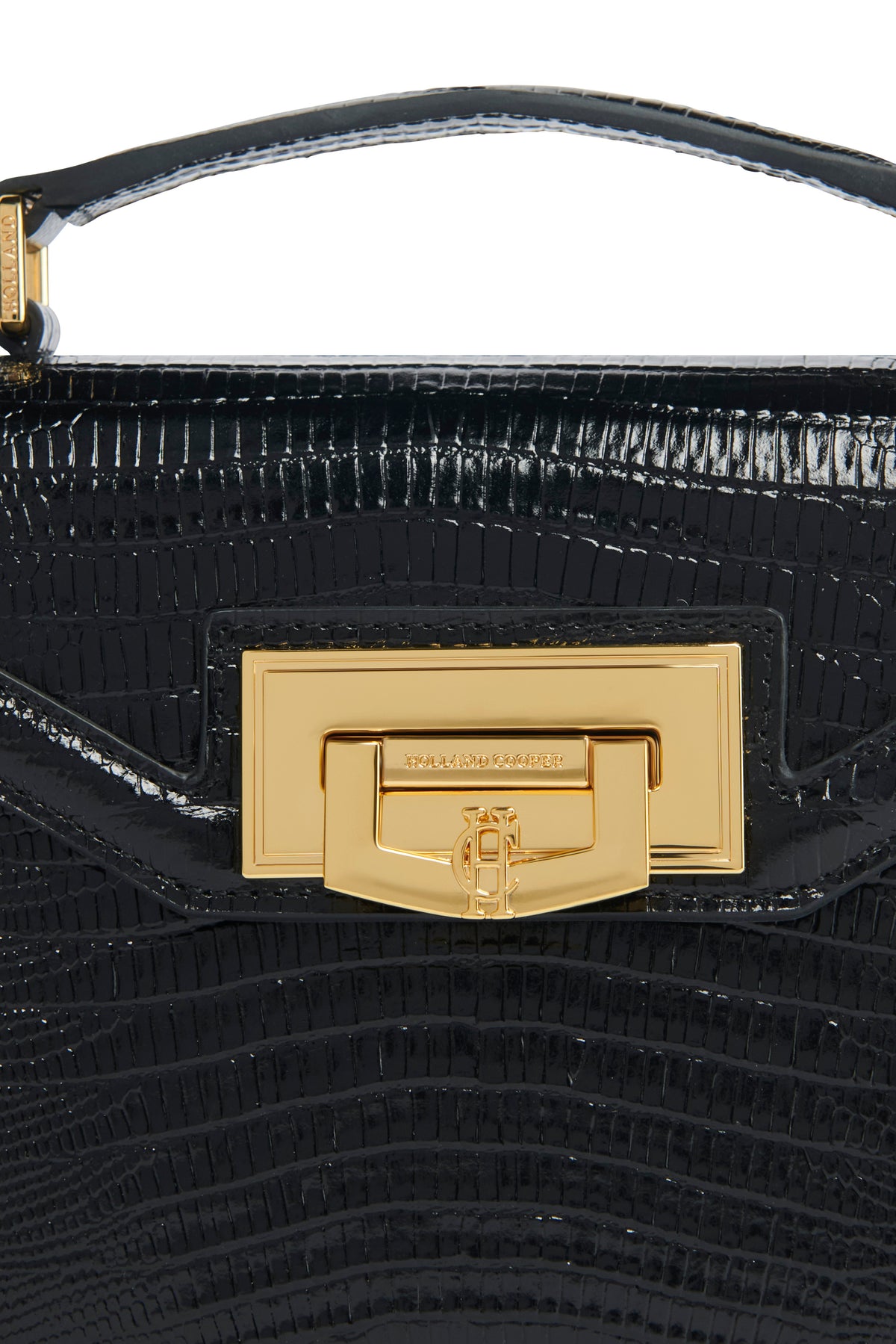 Mini Cheltenham Bag (Black Lizard)