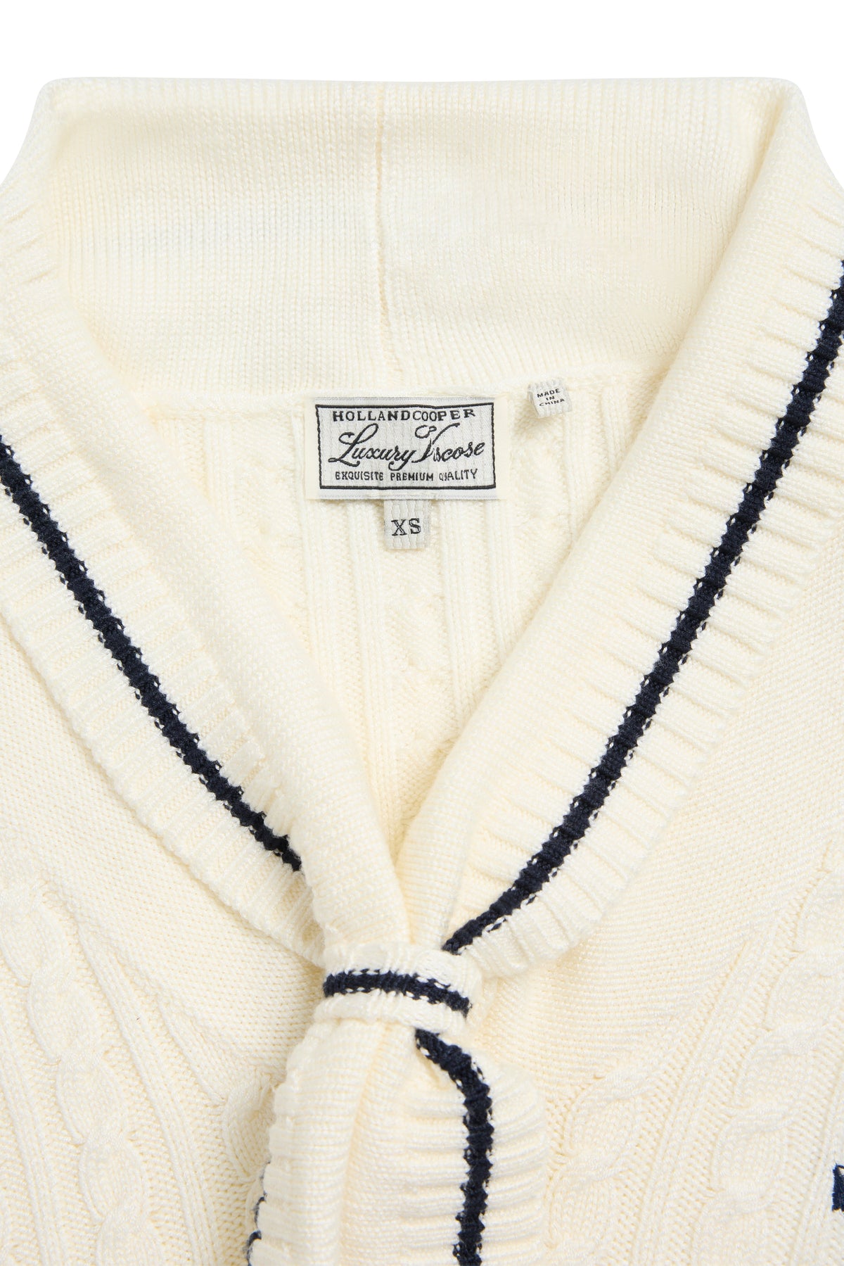 Pippa Knitted Top (Natural Ink Navy)