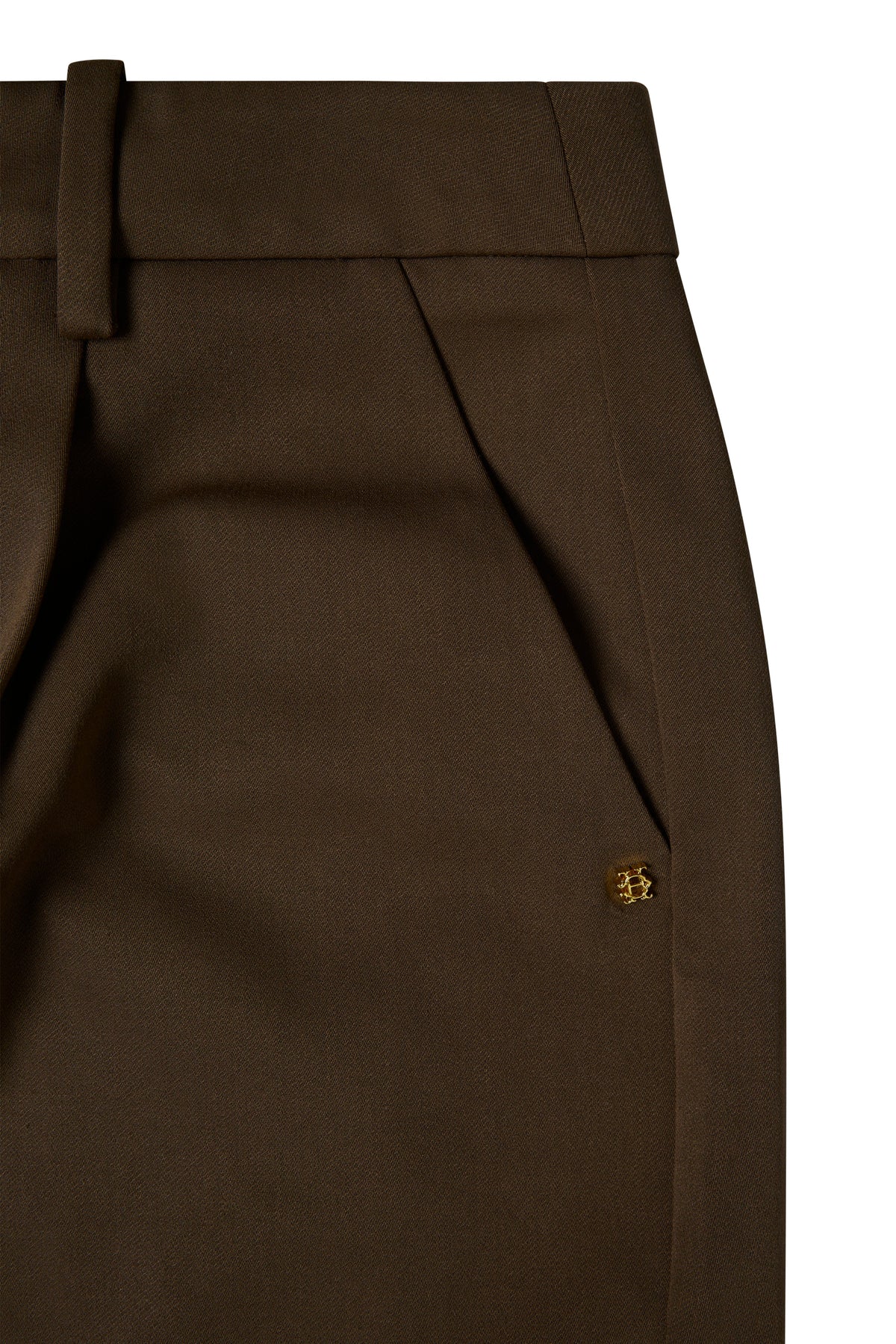 Pleated Wide Leg Short (Mushroom)