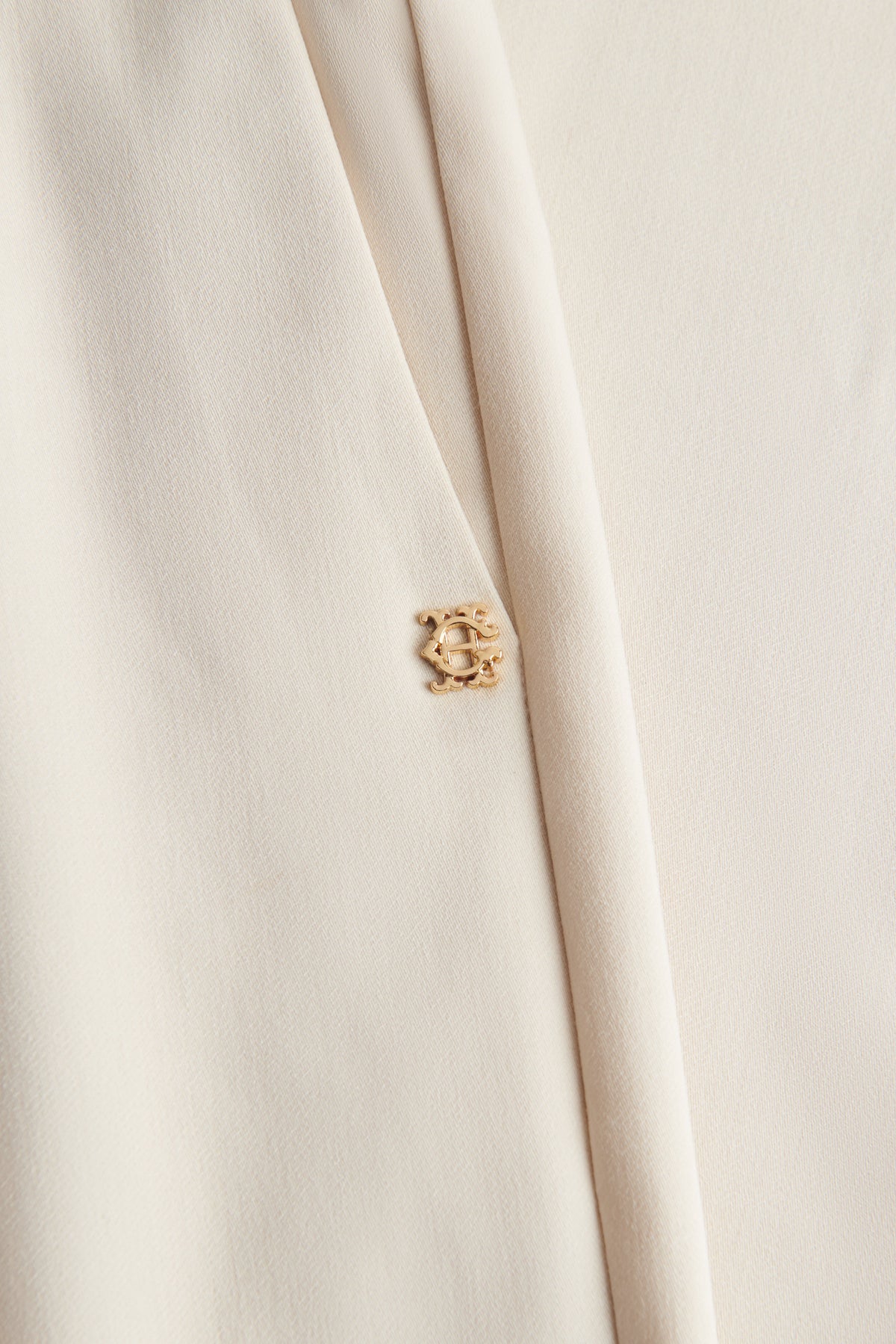 Pleated Wide Leg Trouser (Stone)