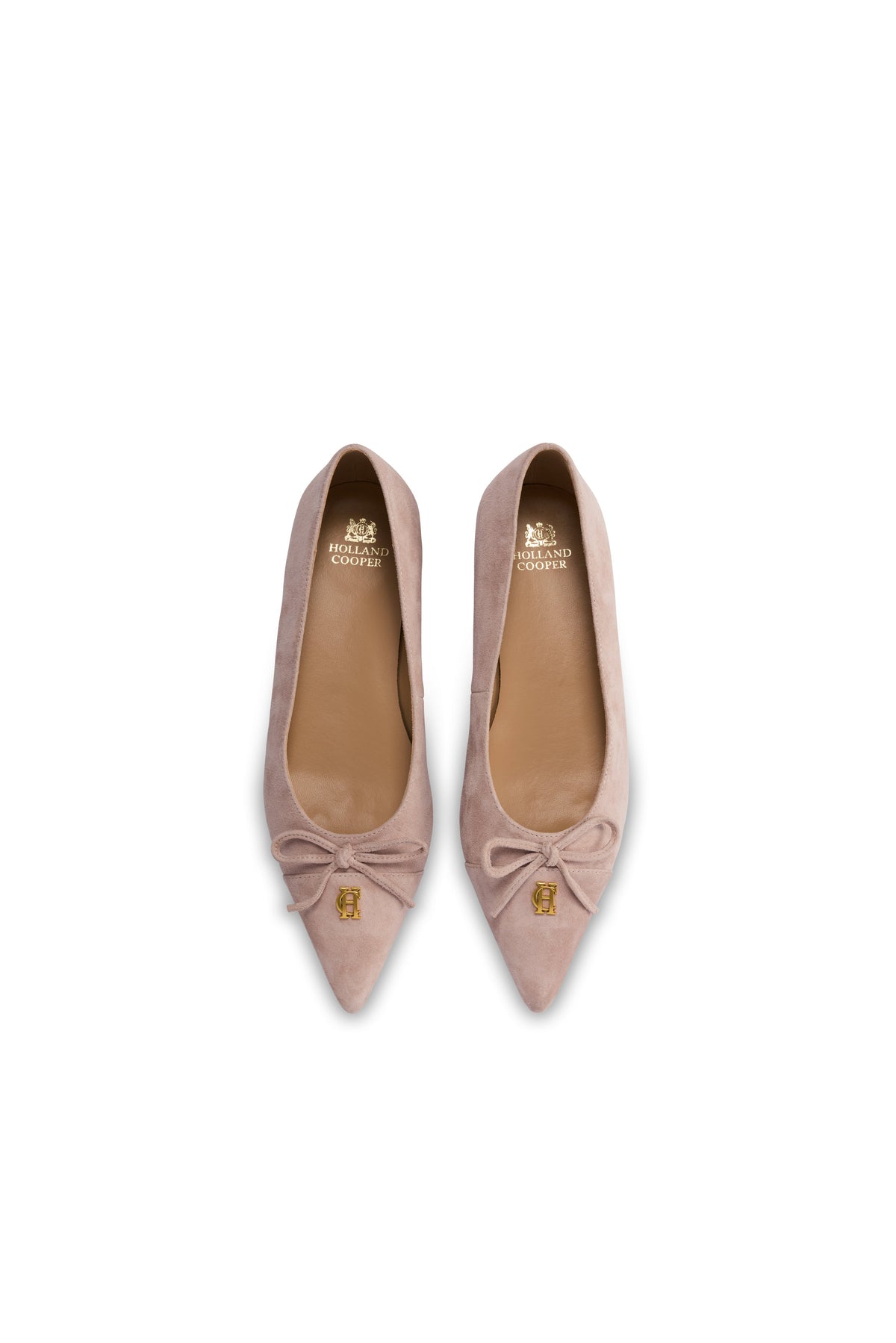 Pointed Ballet Shoe (Blush Suede)
