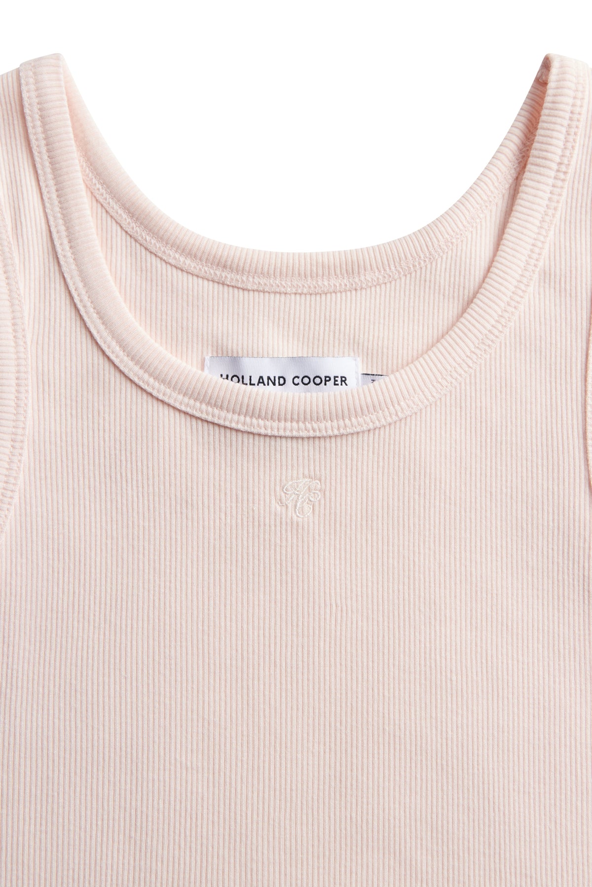 Rebecca Rib Tank (Palest Pink)