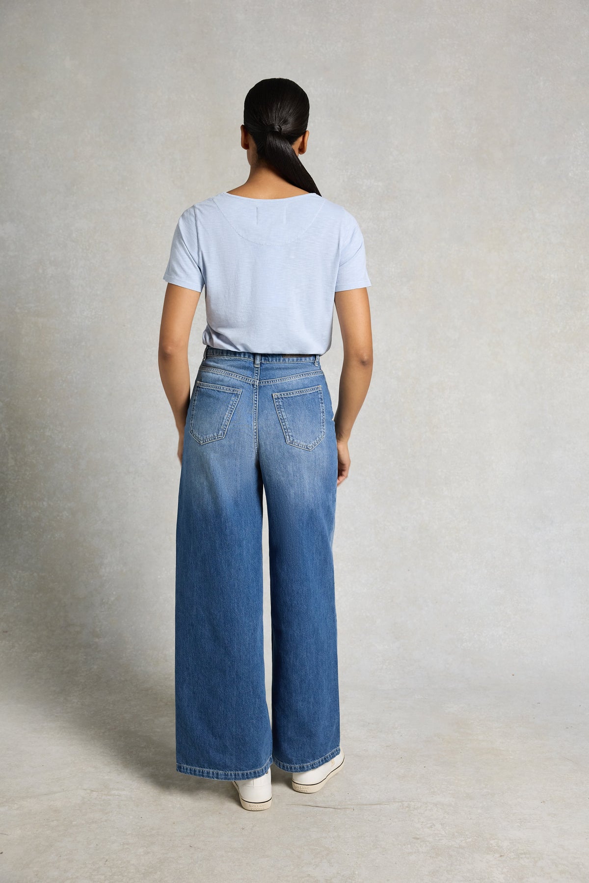 Relaxed Fit Monogram Tee (Pale Blue)