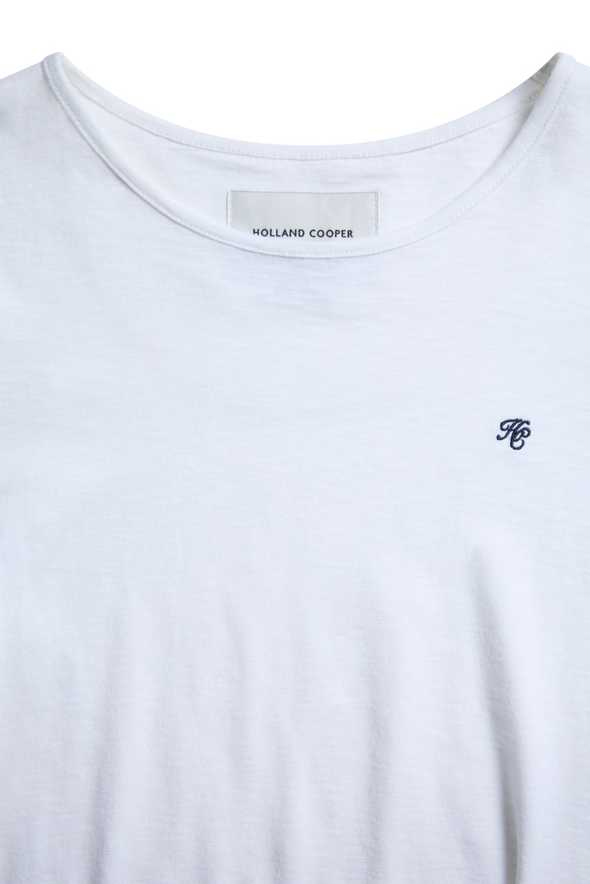 Relaxed Fit Monogram Tee (White)