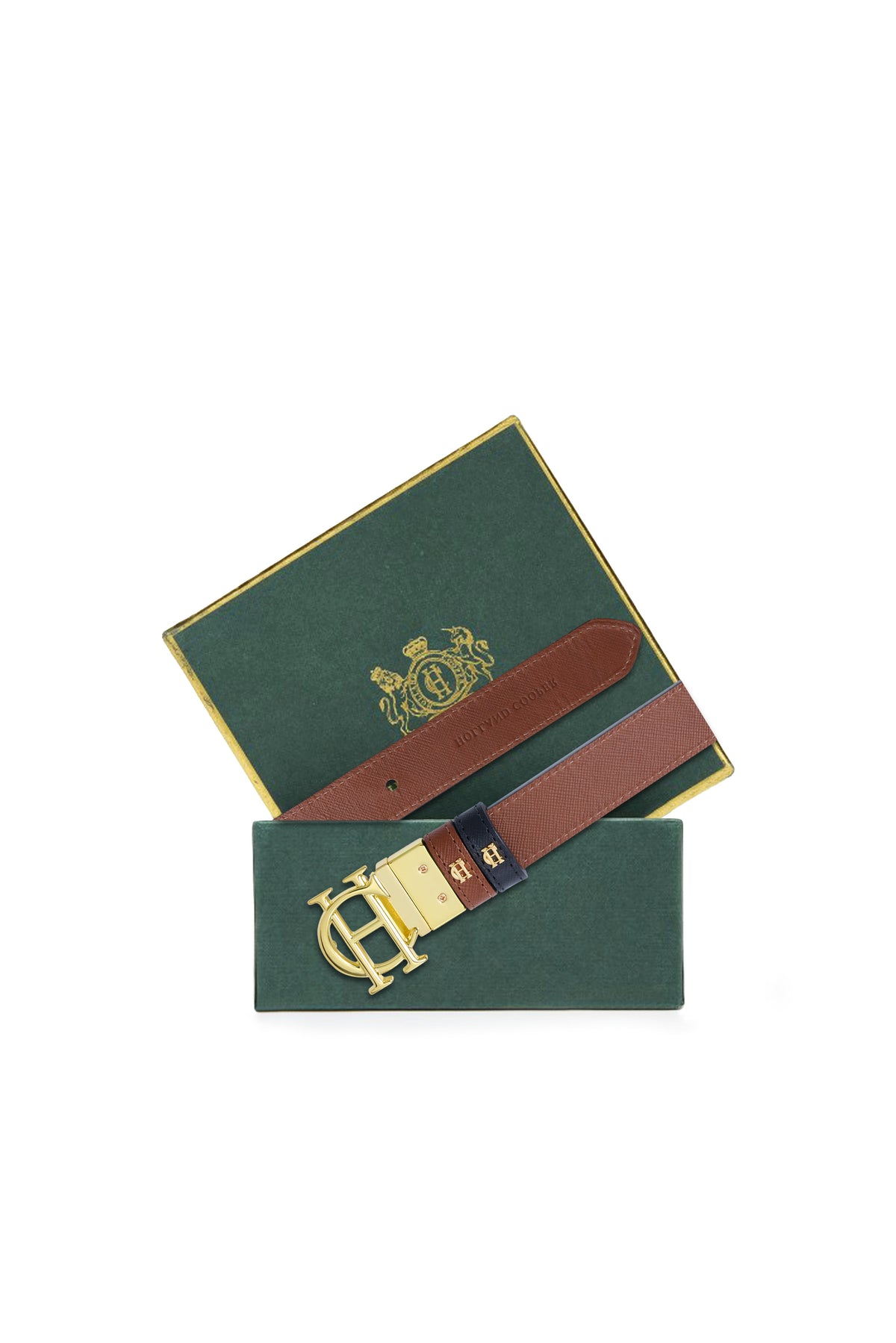 Reversible Slim Belt (Black Whisky)
