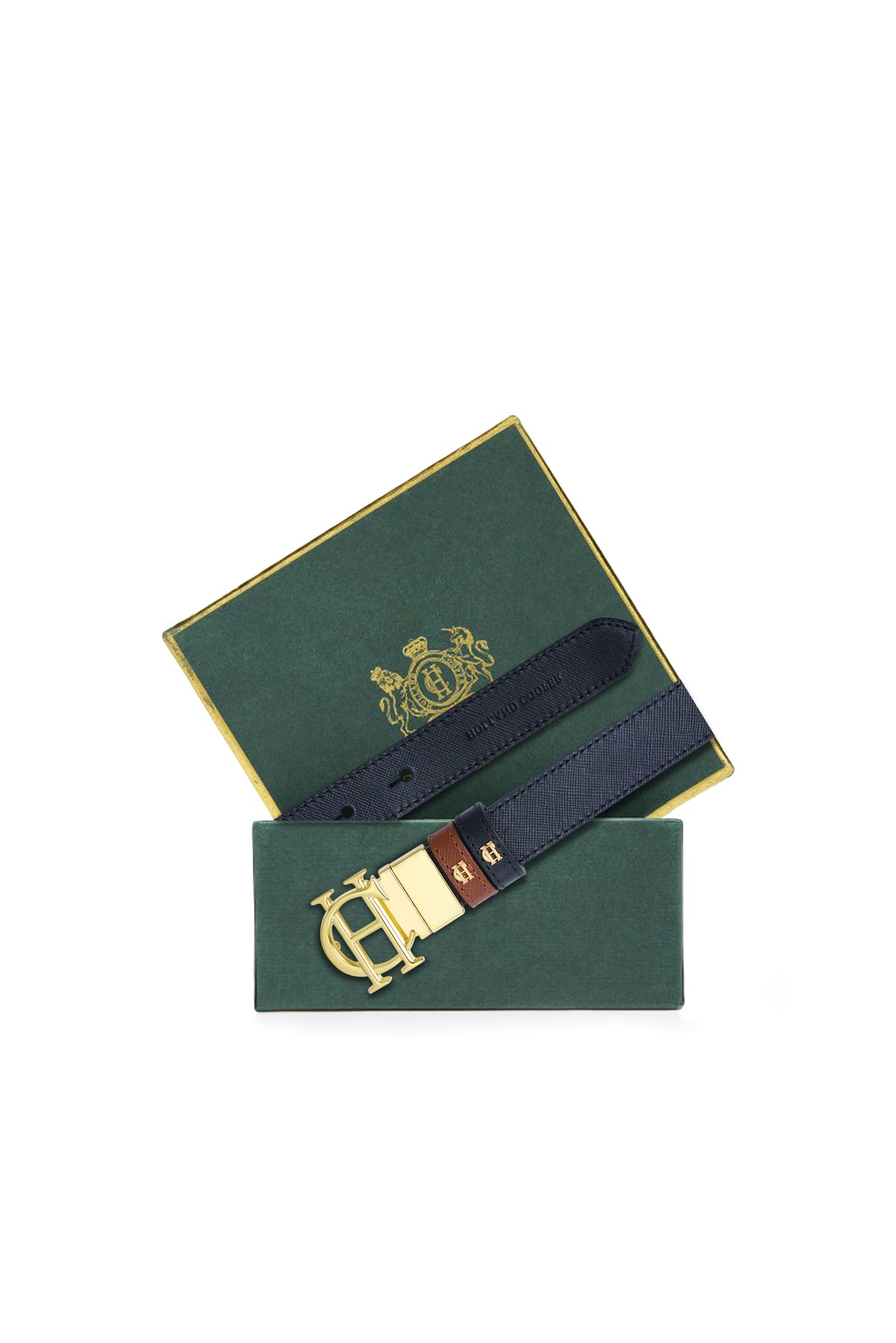 Reversible Slim Belt (Black Whisky)