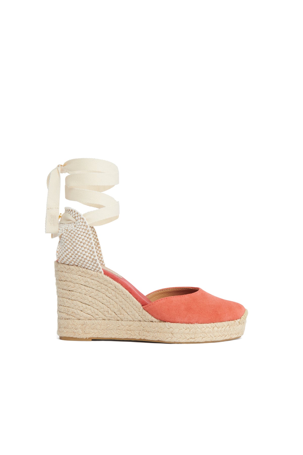 Seville Wedge Espadrille (Coral)