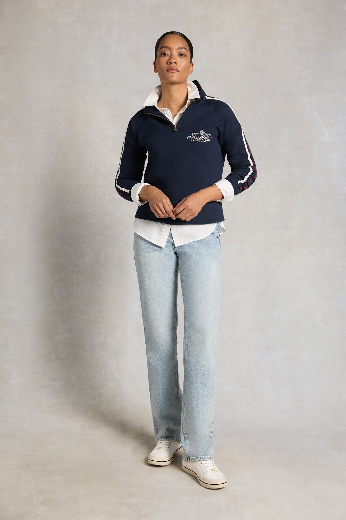 Sporting Quarter Zip Sweat (Ink Navy)