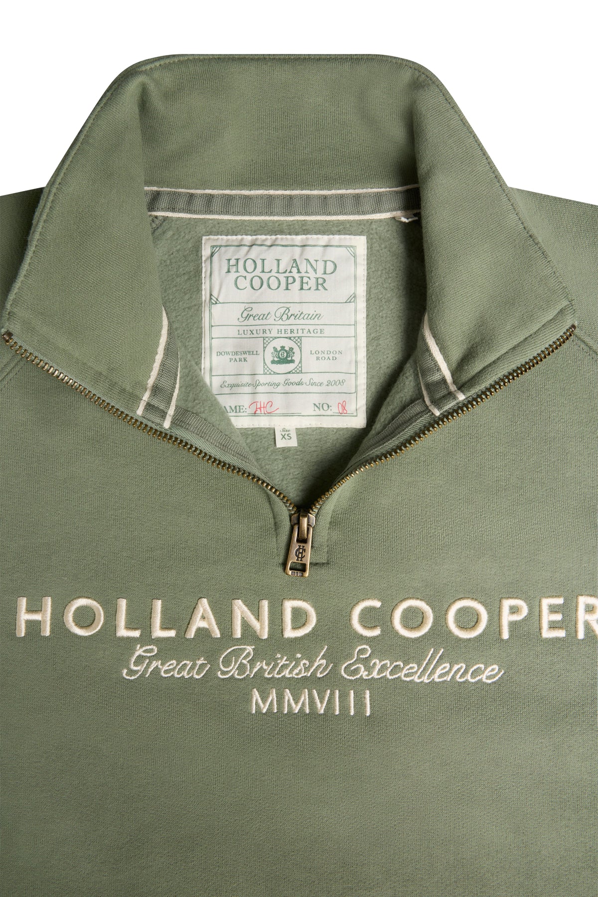 Sporting Goods Zip Henley (Sage)