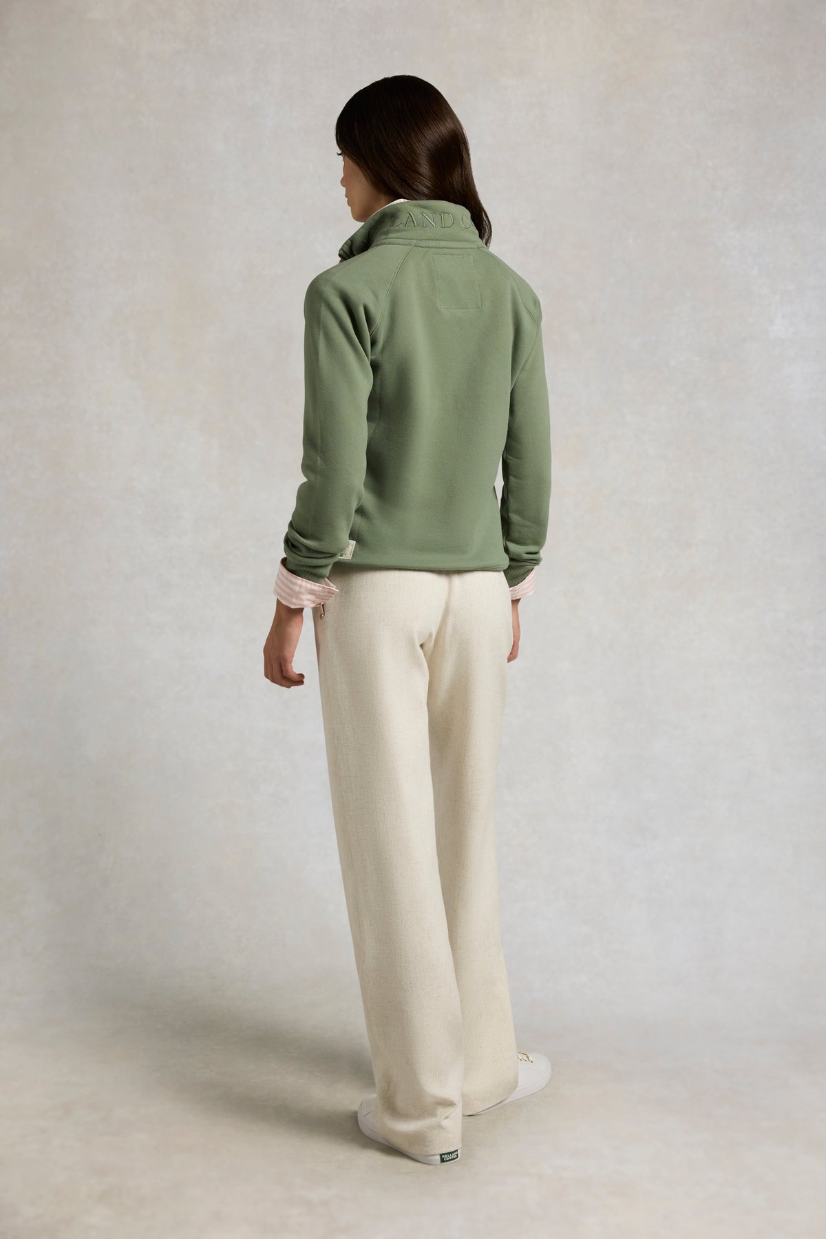 Sporting Goods Zip Henley (Sage)