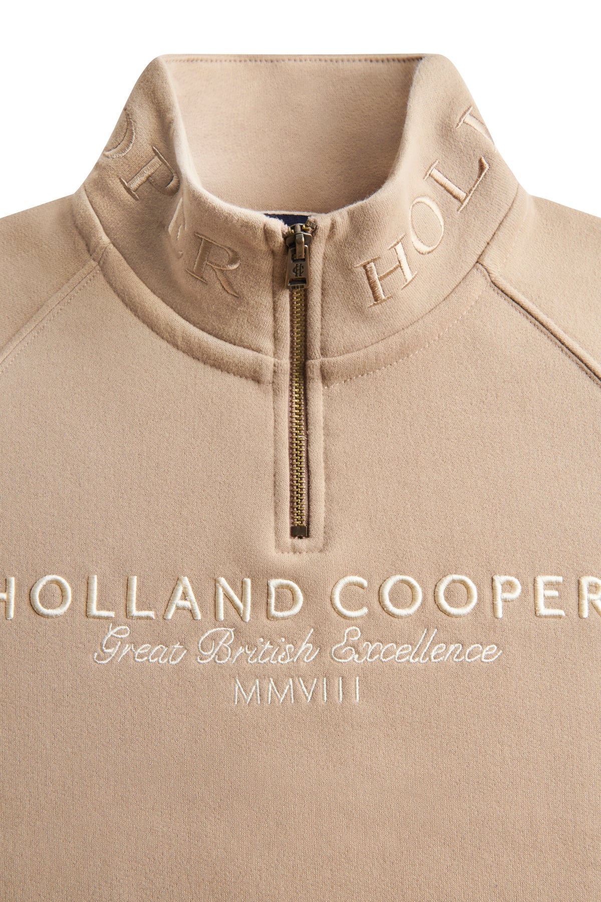 Sporting Goods Zip Henley (Taupe)