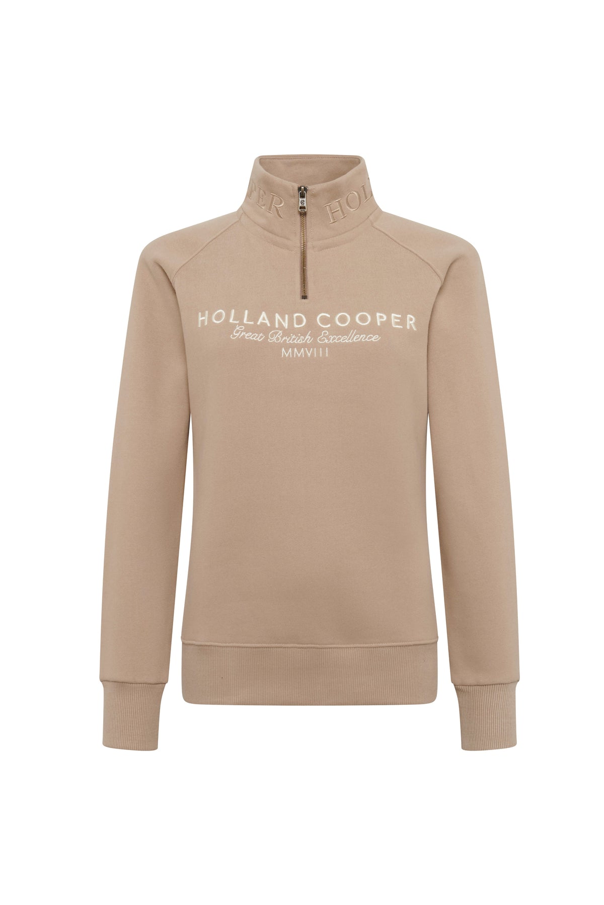 Sporting Goods Zip Henley (Taupe)