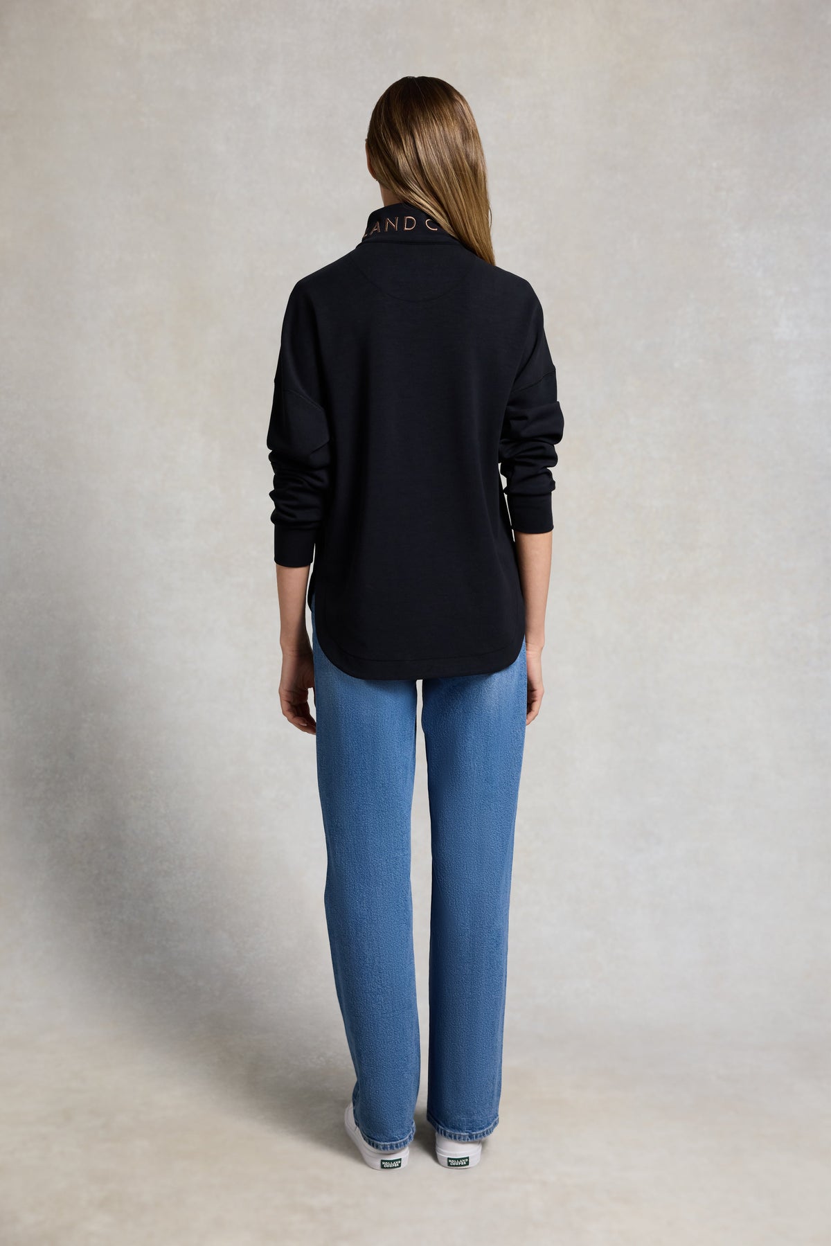 Windsor Quarter Zip Sweat (Black)