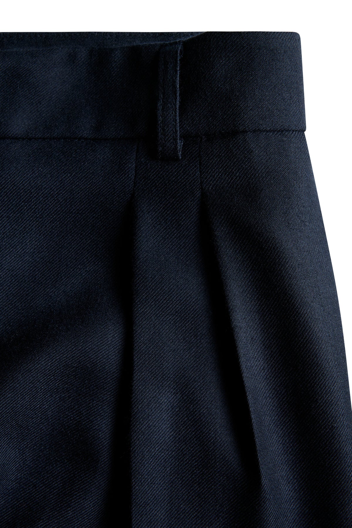 Shoreditch Pleated Trouser (Ink Navy Twill)