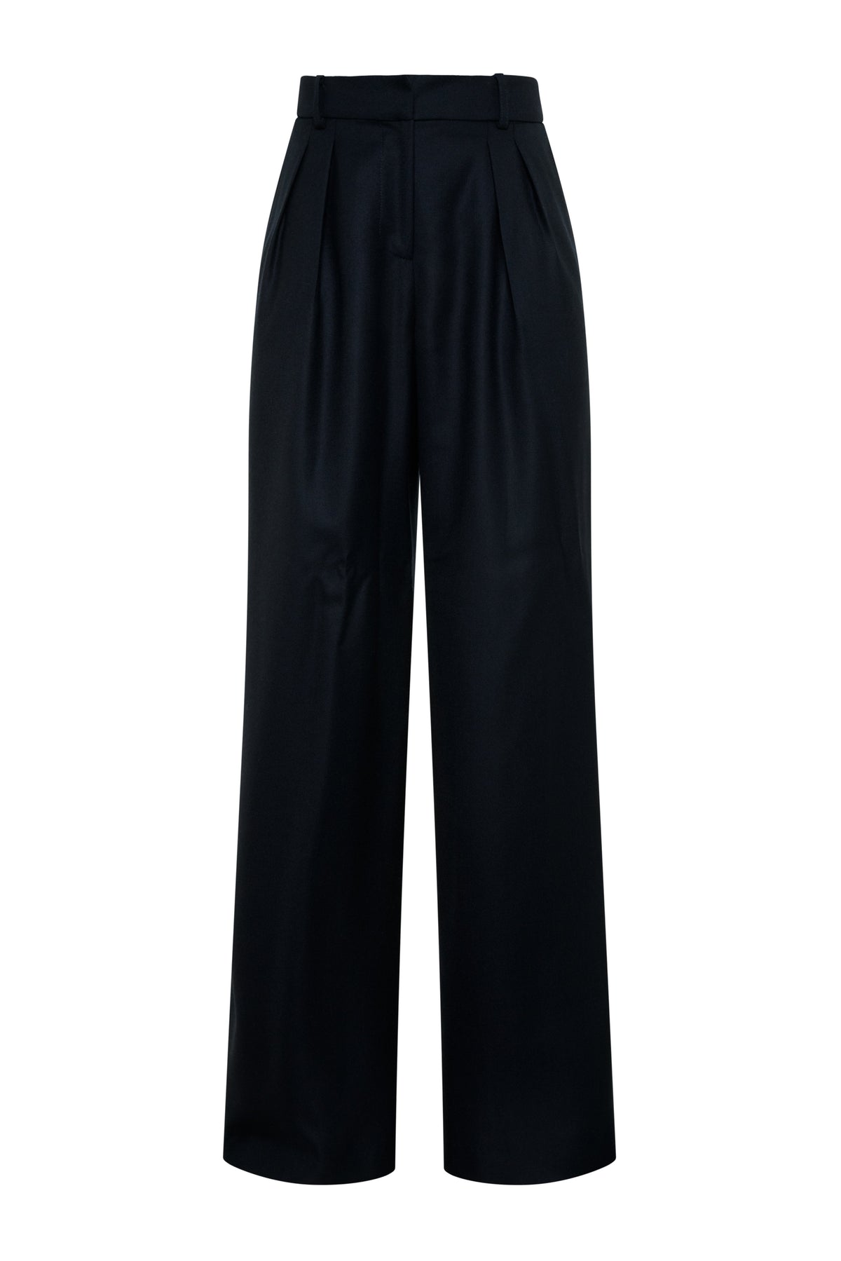 Shoreditch Pleated Trouser (Ink Navy Twill)