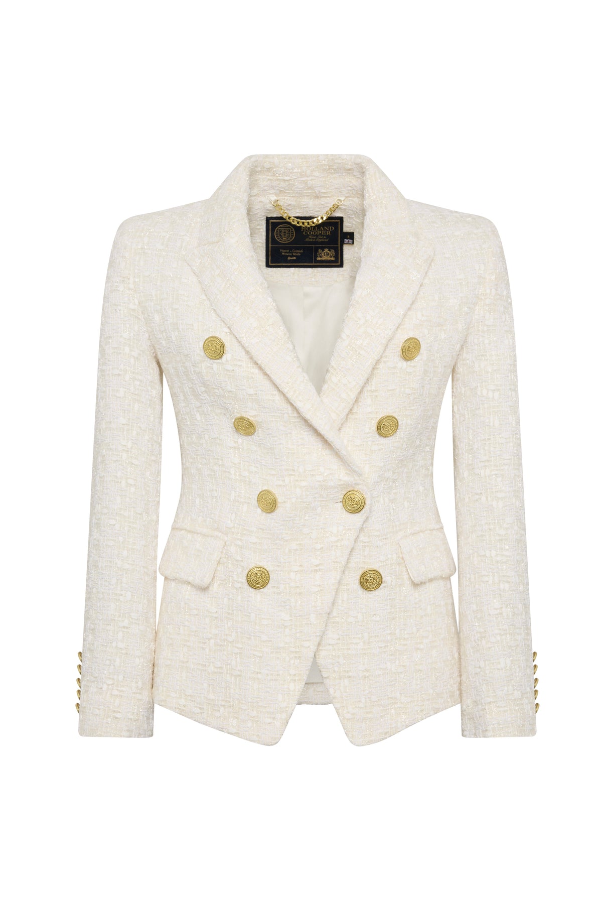 Knightsbridge Blazer (White Sparkle Boucle)
