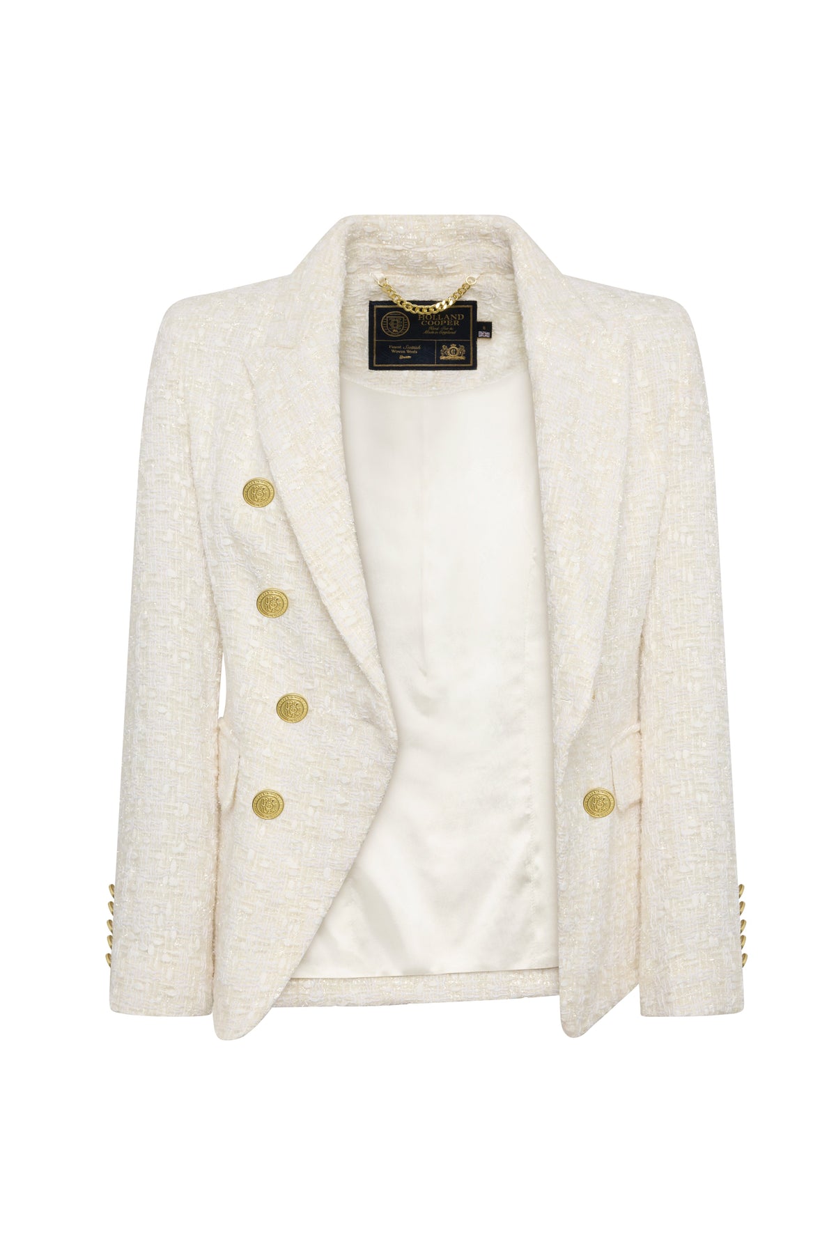 Knightsbridge Blazer (White Sparkle Boucle)
