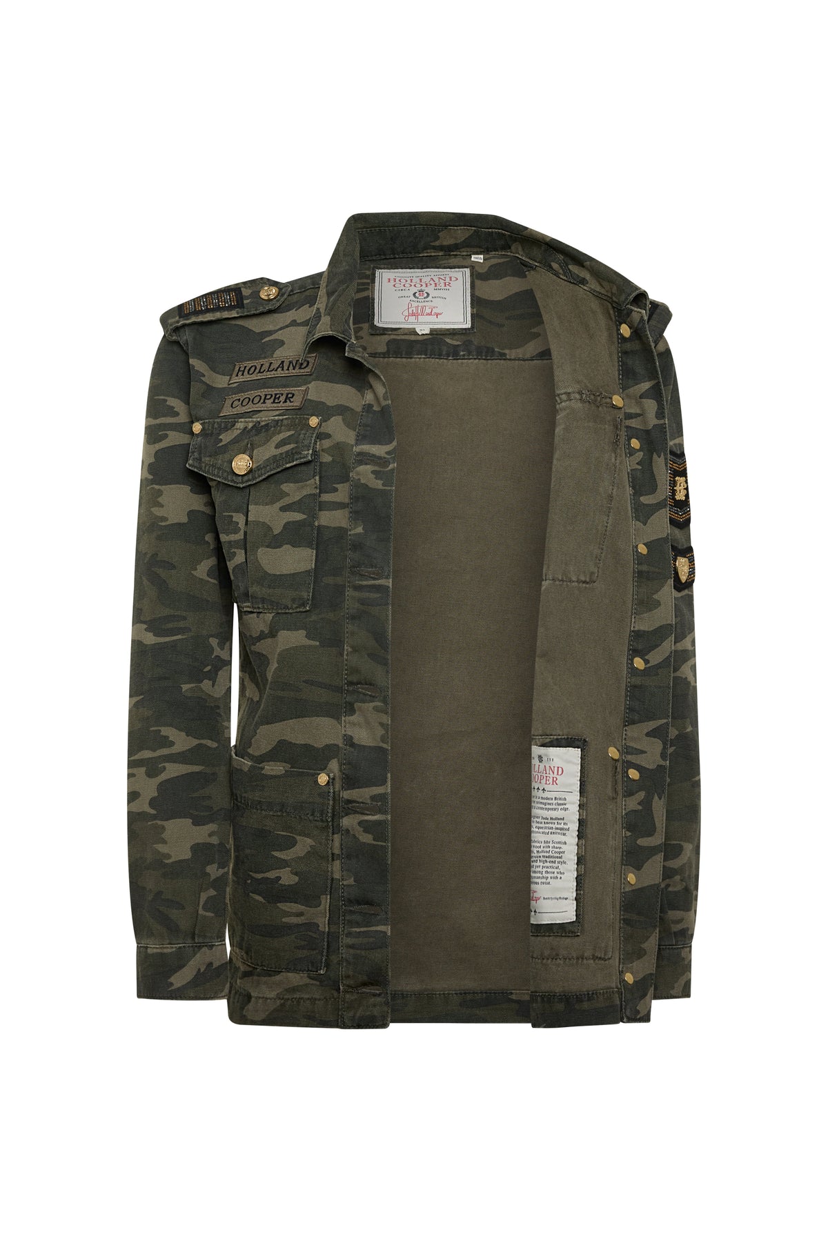 Premium Artillery Jacket (Washed Camo)