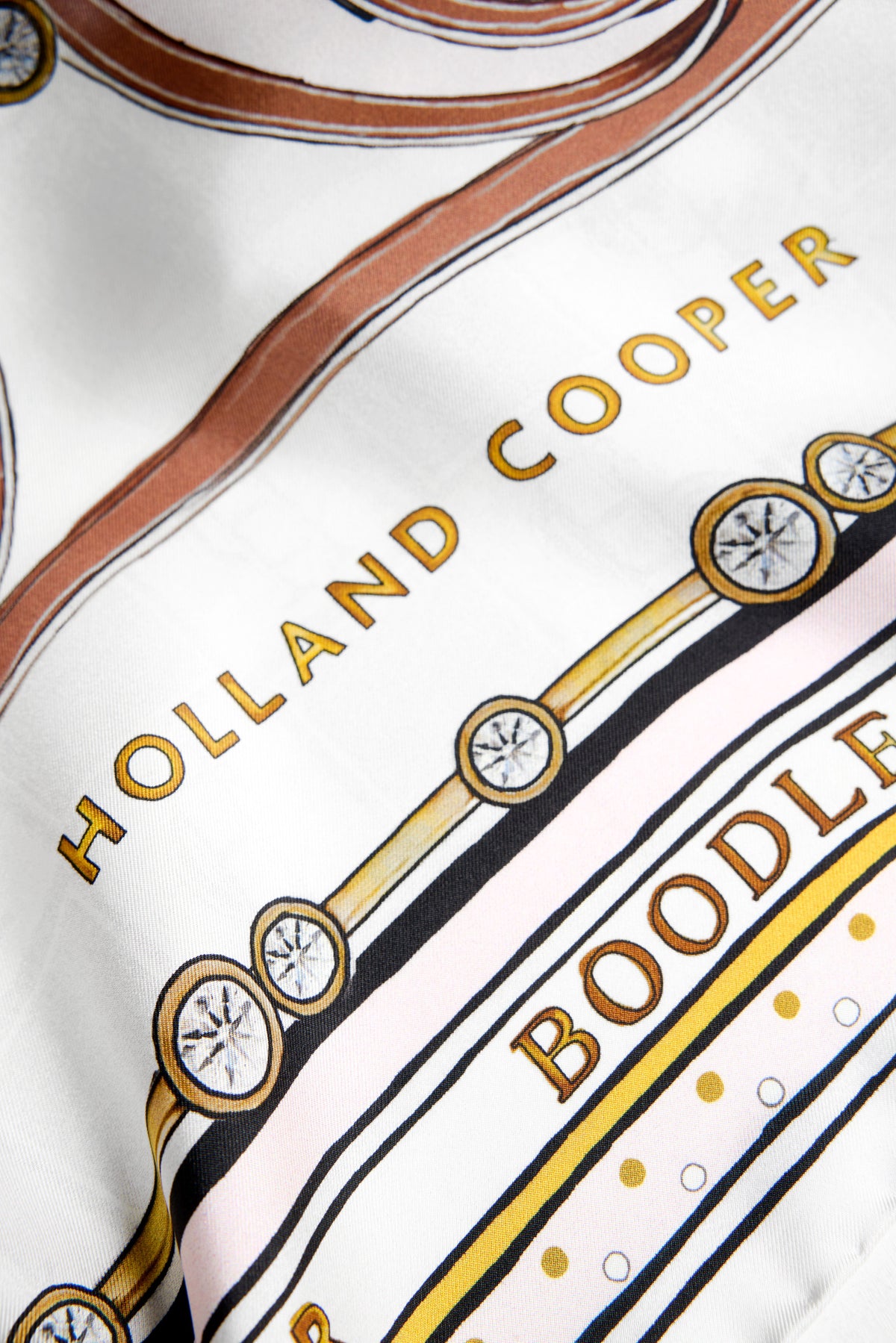 HC x Boodles Silk Scarf (Gold)