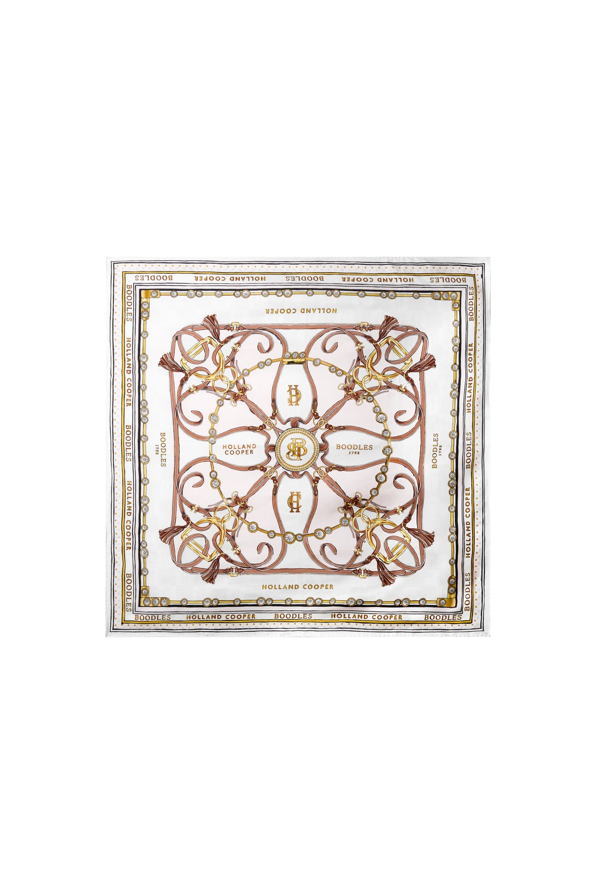HC x Boodles Silk Scarf (Gold)