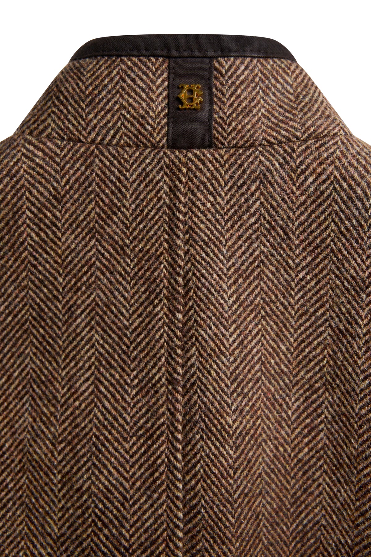 Country Classic Tweed Gilet (Large Scale Brown Herringbone)