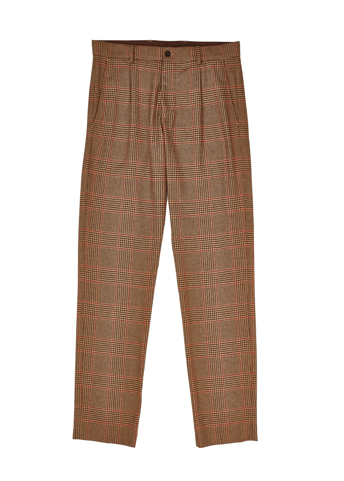 The Clarence Check Merlot Look