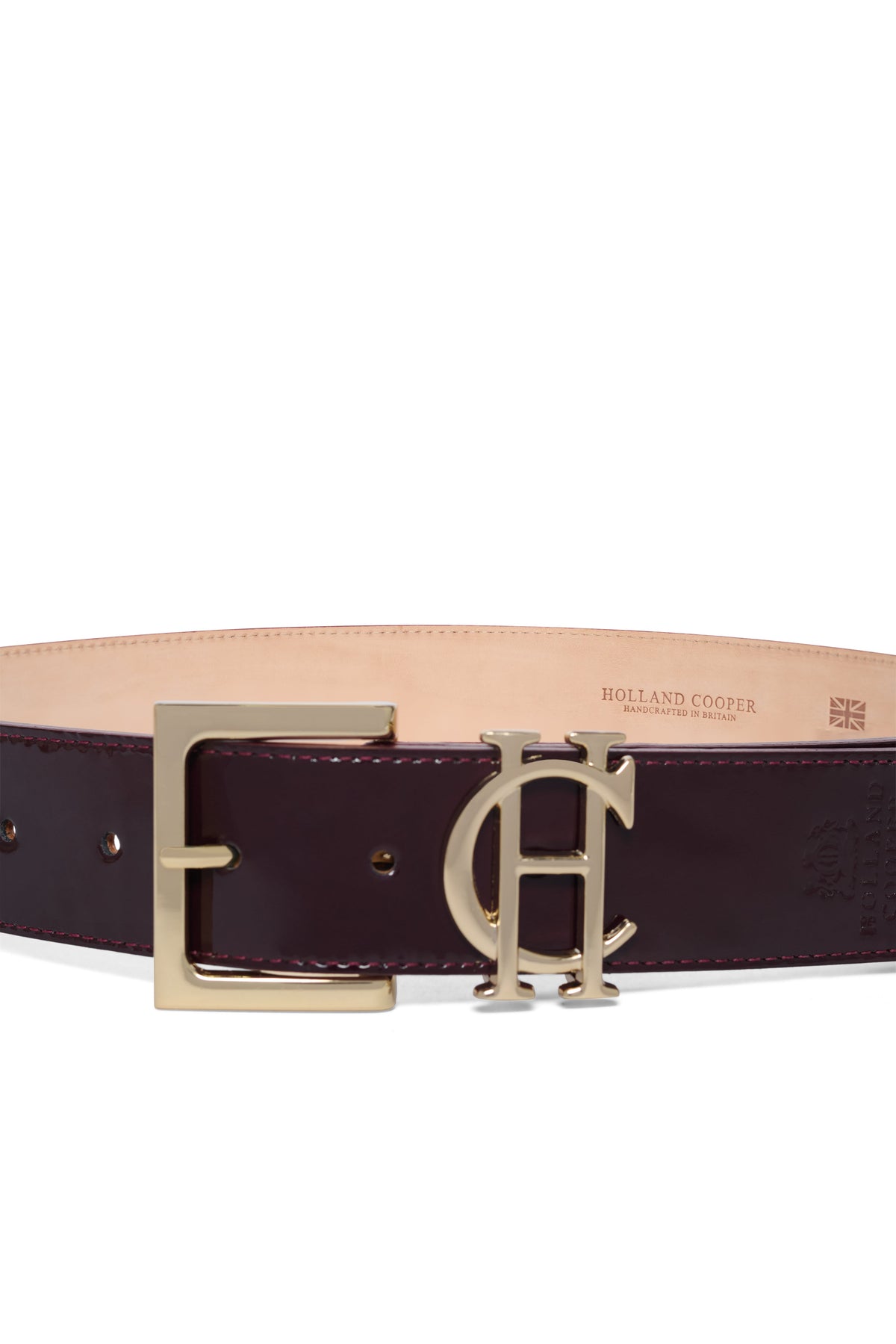 HC Classic Logo Belt (Oxblood Patent)