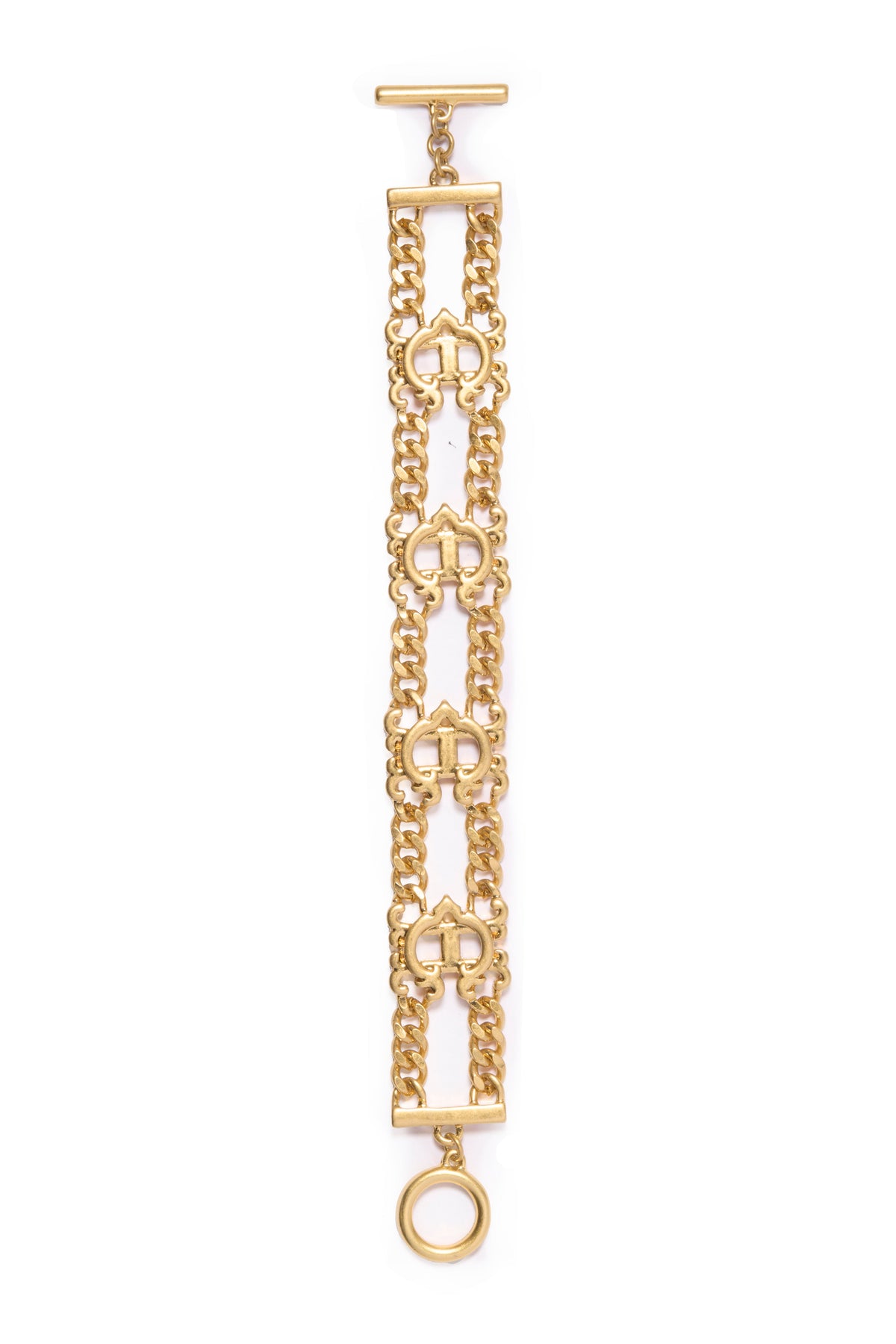 HC Double Chain Bracelet (Vintage Gold)