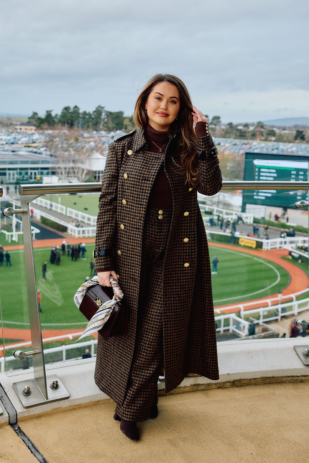 Louisa Grace's Look (Chocolate Houndstooth)