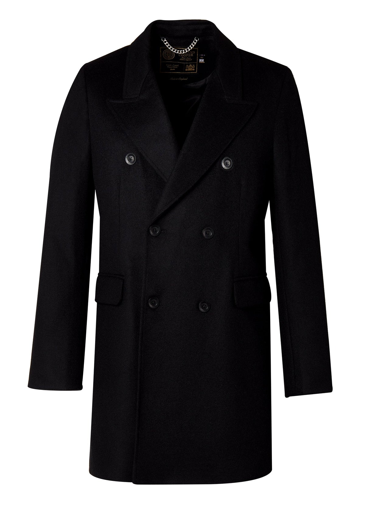 The Double Breasted Coat (Soft Black)