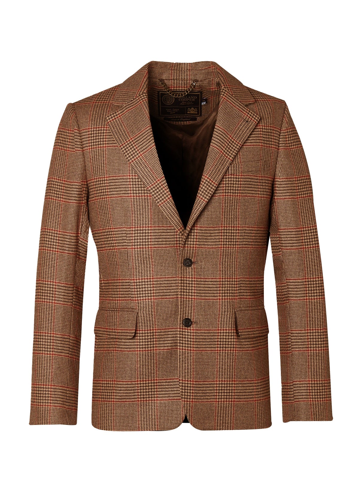 The Single Breasted Blazer (Clarence Check Merlot)