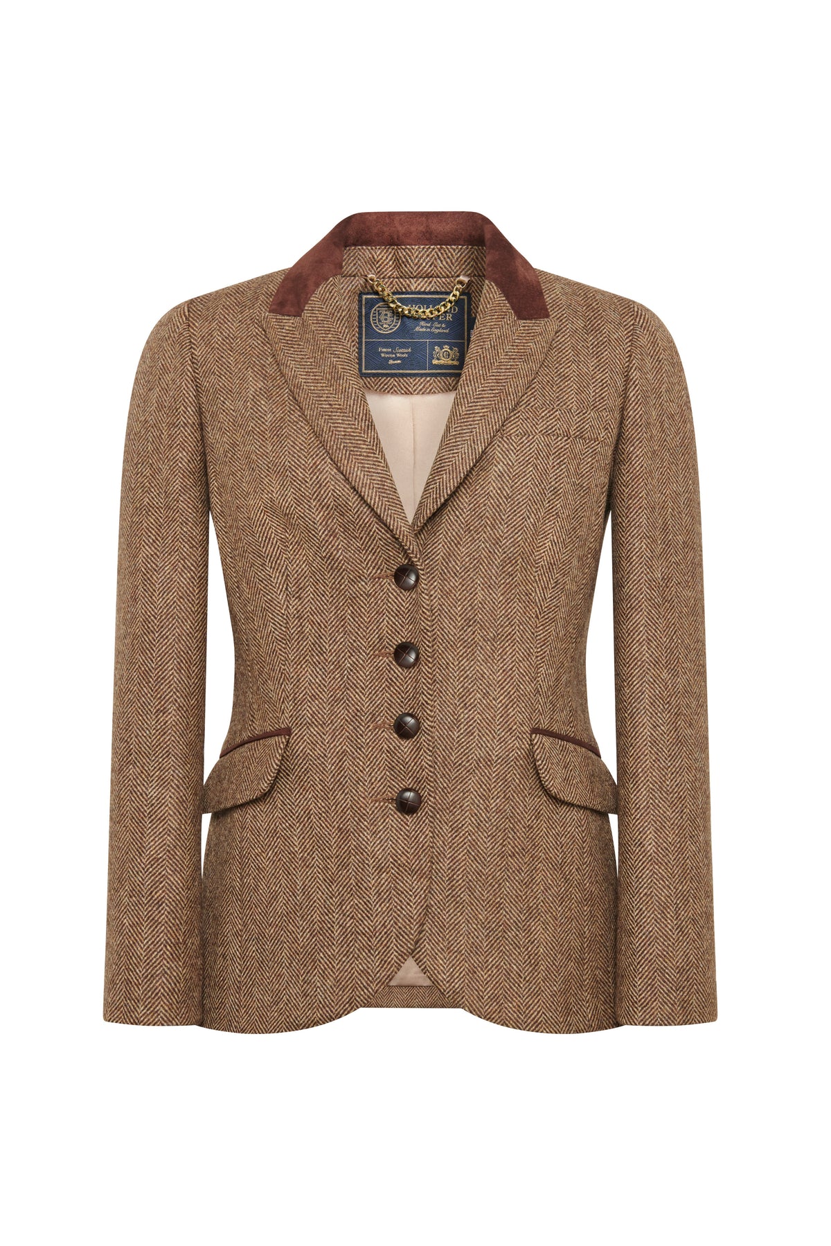 Hacking Jacket (Large Scale Brown Herringbone)