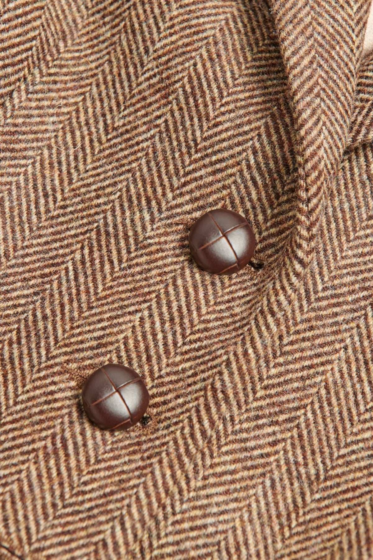 Hacking Jacket (Large Scale Brown Herringbone)