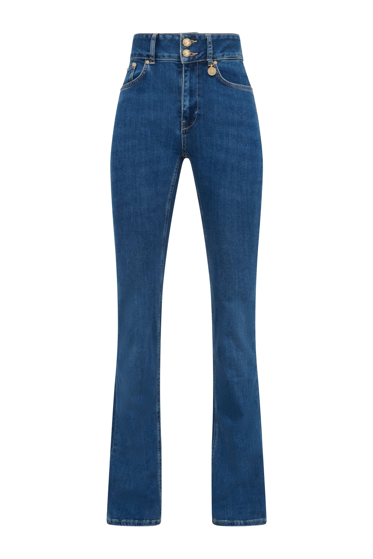 High Rise Flared Jean (Denim)