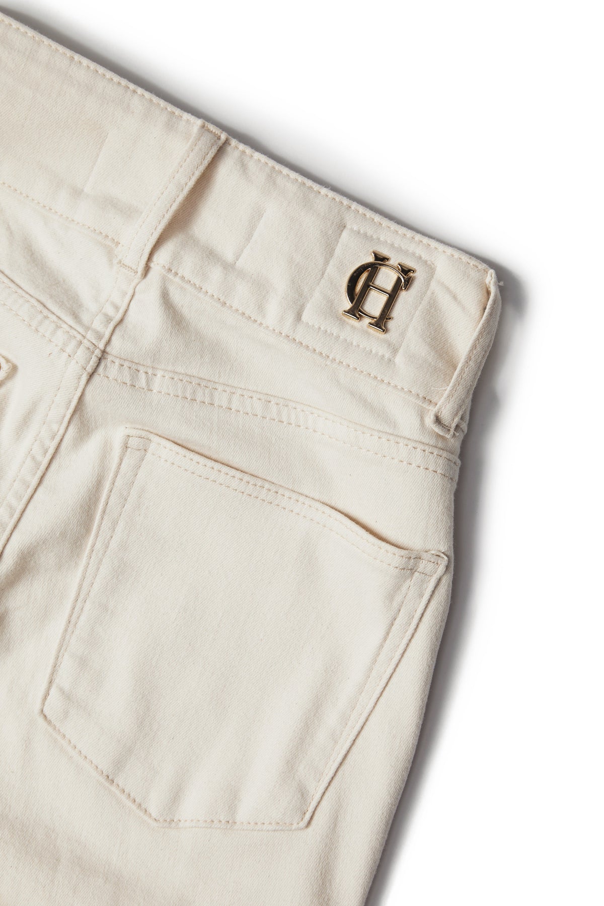 High Rise Flared Jean (Oatmeal)
