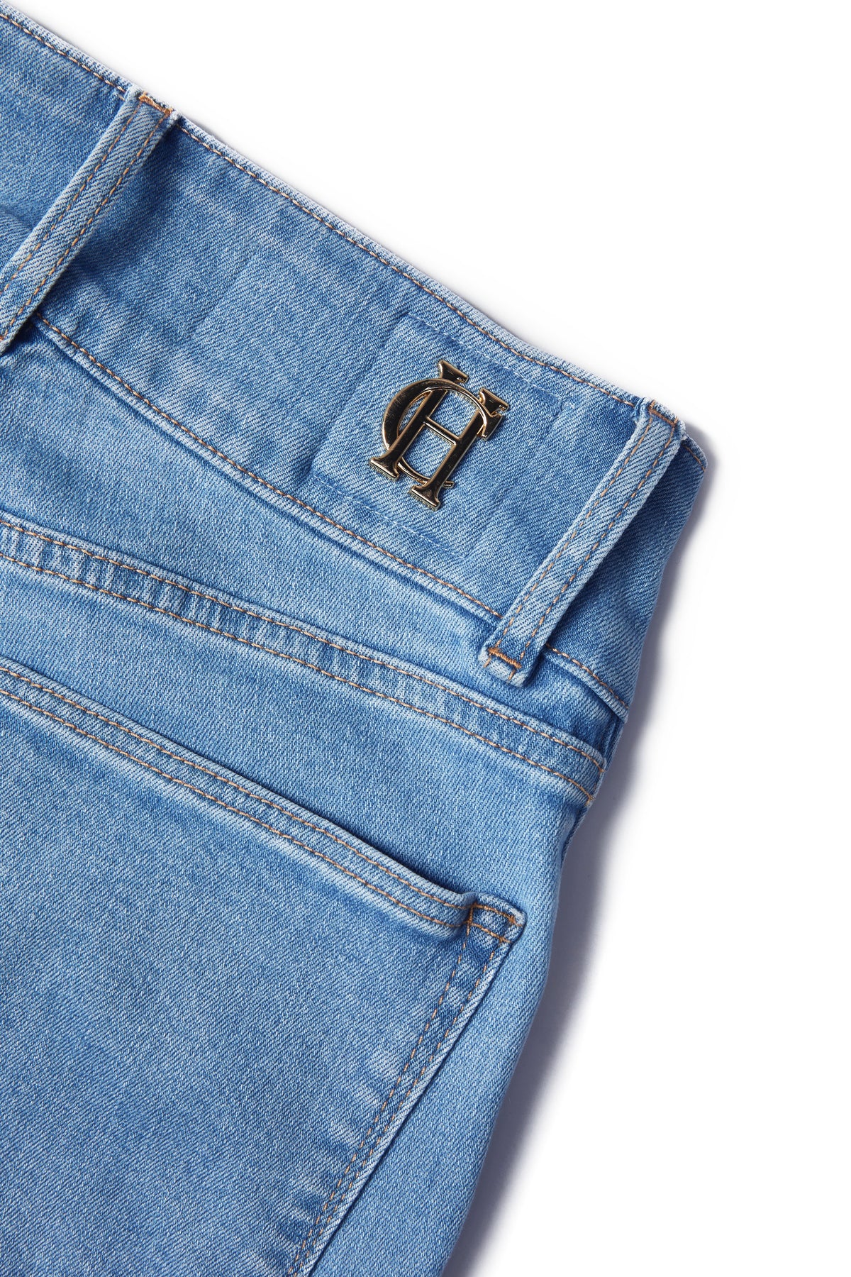 High Rise Flared Jean (Light Denim)