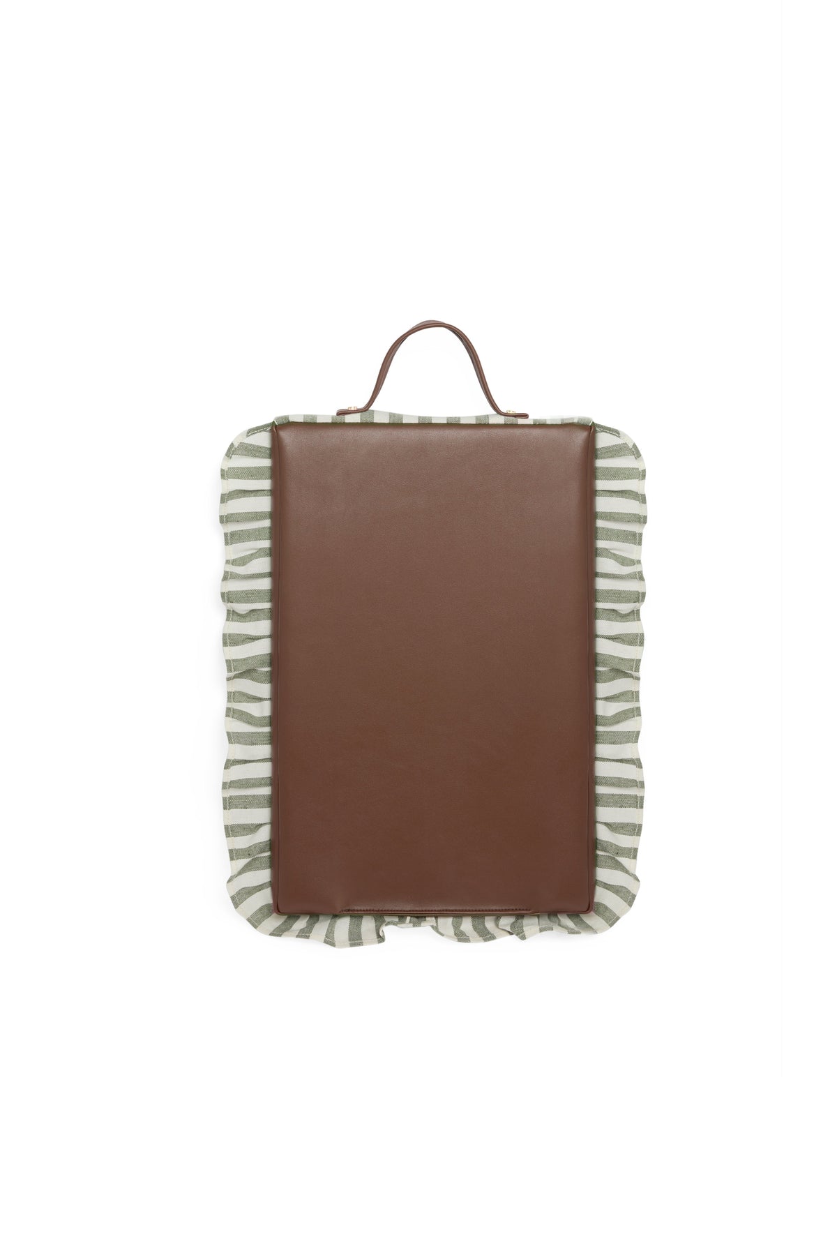 Frilled Gardening Knee Pad (Green Stripe)